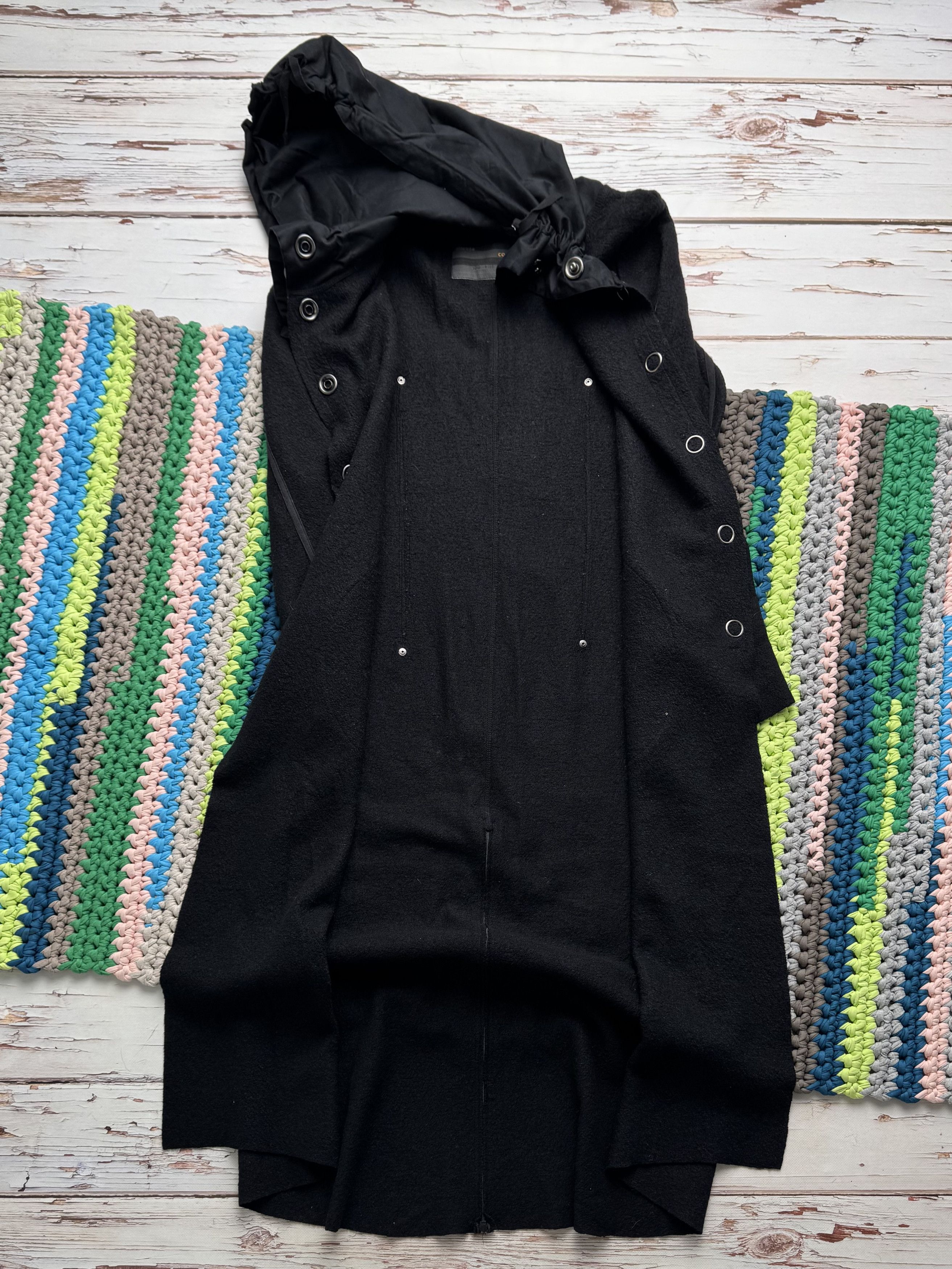 Cop Copine Cop Copine Vintage Laine Wool Hooded Coat (D10) Size M / US 6-8 / IT 42-44 - 11 Thumbnail