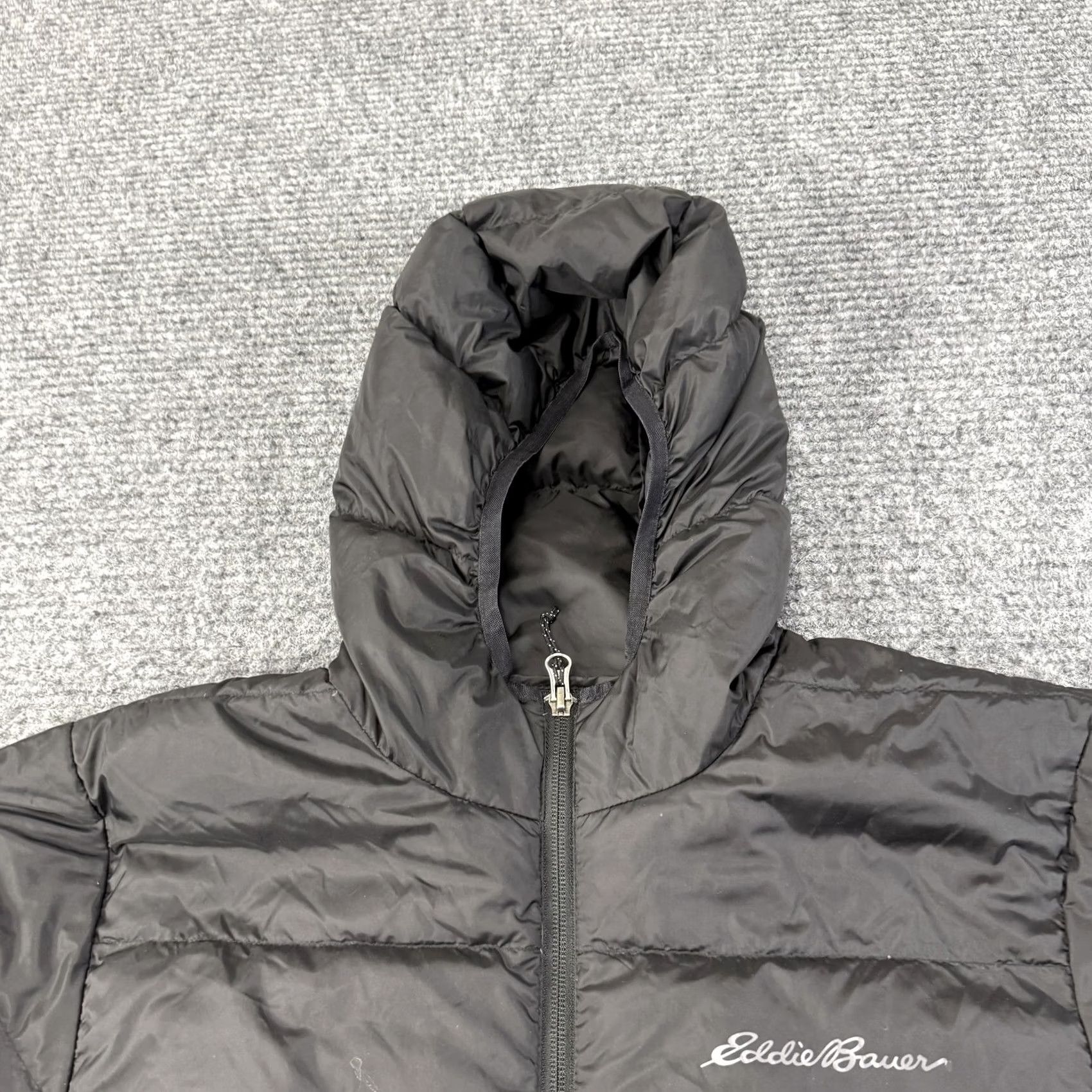 Eddie Bauer Eddie Bauer Jacket Mens Medium Black Hooded Down Puffer Quilted Full Zip EB650 Size US M / EU 48-50 / 2 - 3 Thumbnail