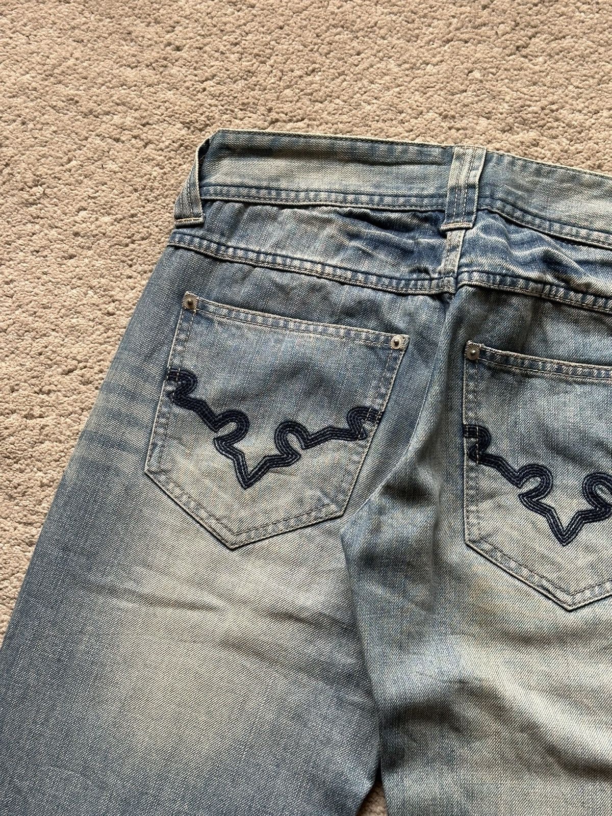 Cook Jeans 2000s Cook Jeans Washed Flare Jeans / Bootcut Jeans Size US 29 - 14 Thumbnail