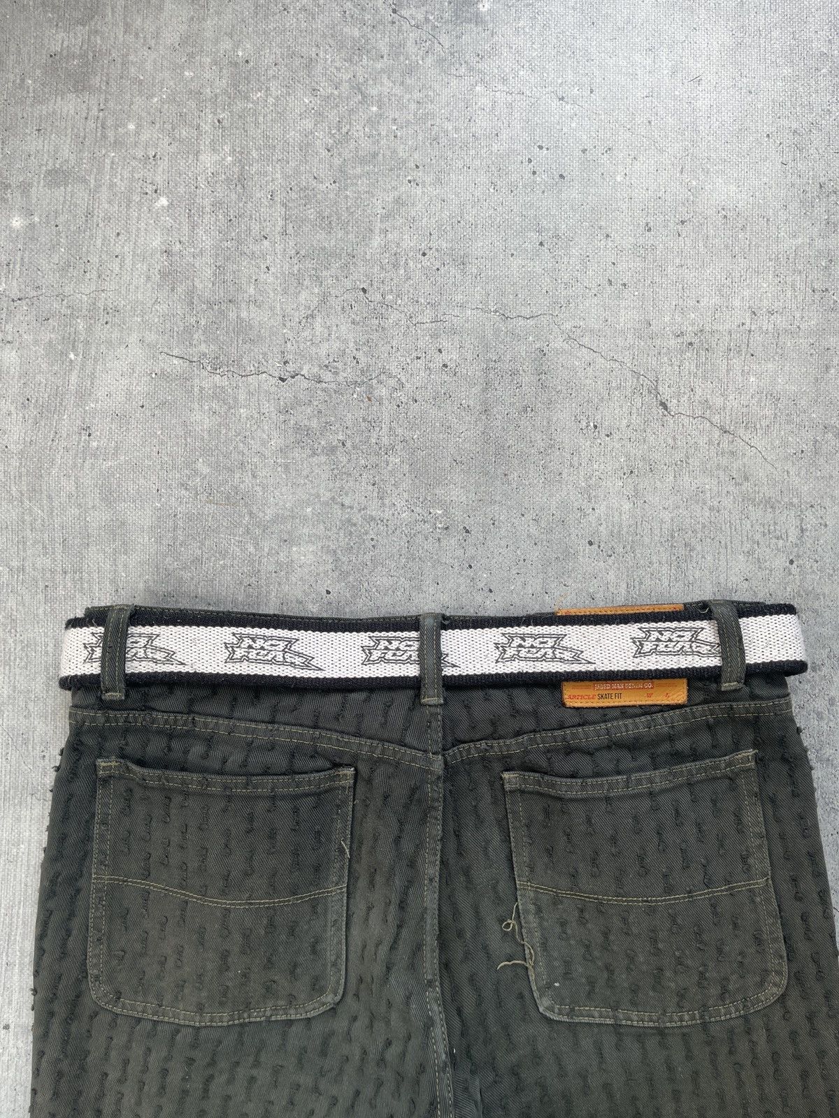 No Fear × Vintage No Fear skate belt vintage white Y2K Size ONE SIZE - 2 Thumbnail