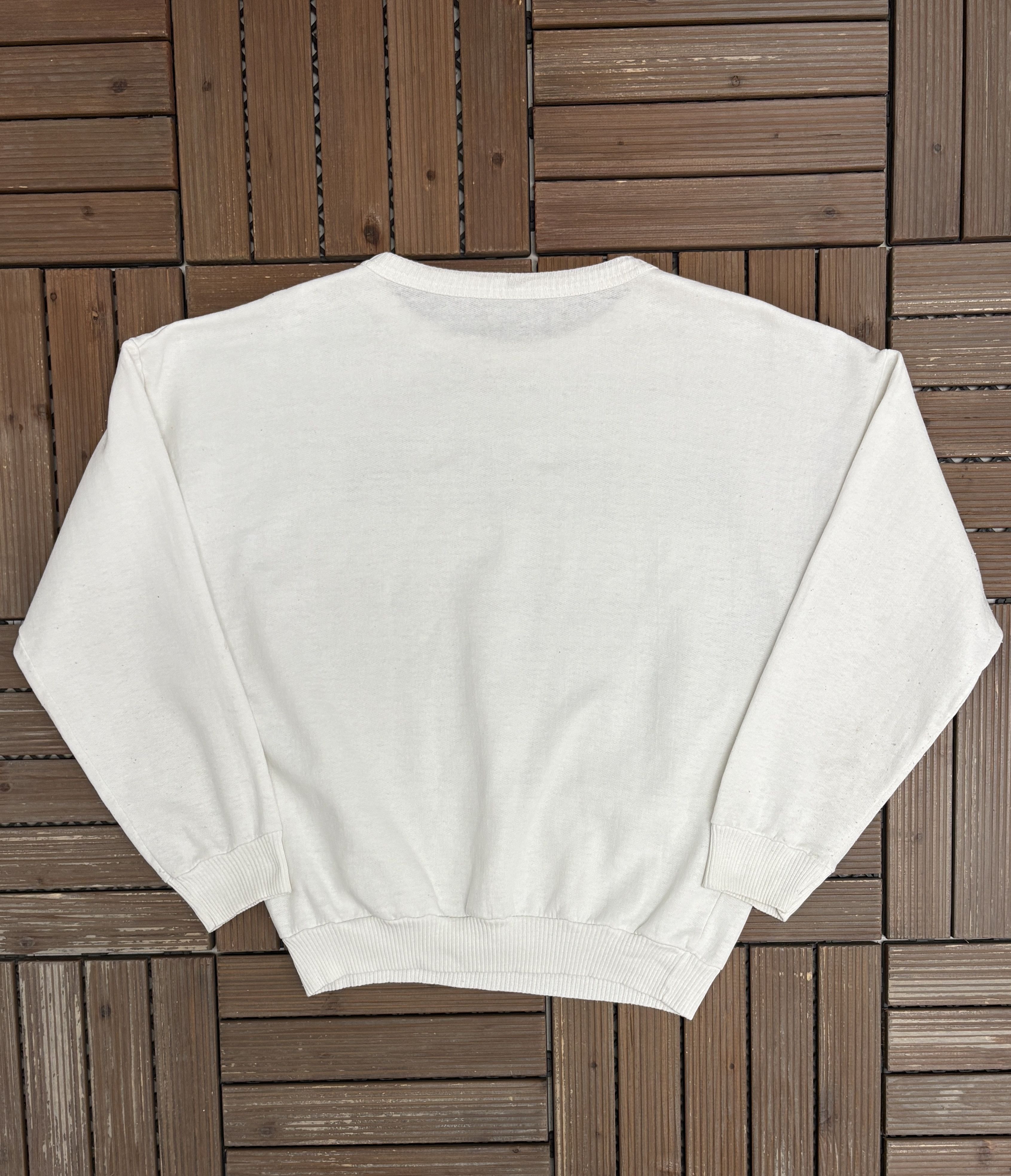 Vintage Italian Air Force 15th Wing Vintage White Crewneck Sweater Size US L / EU 52-54 / 3 - 4 Thumbnail