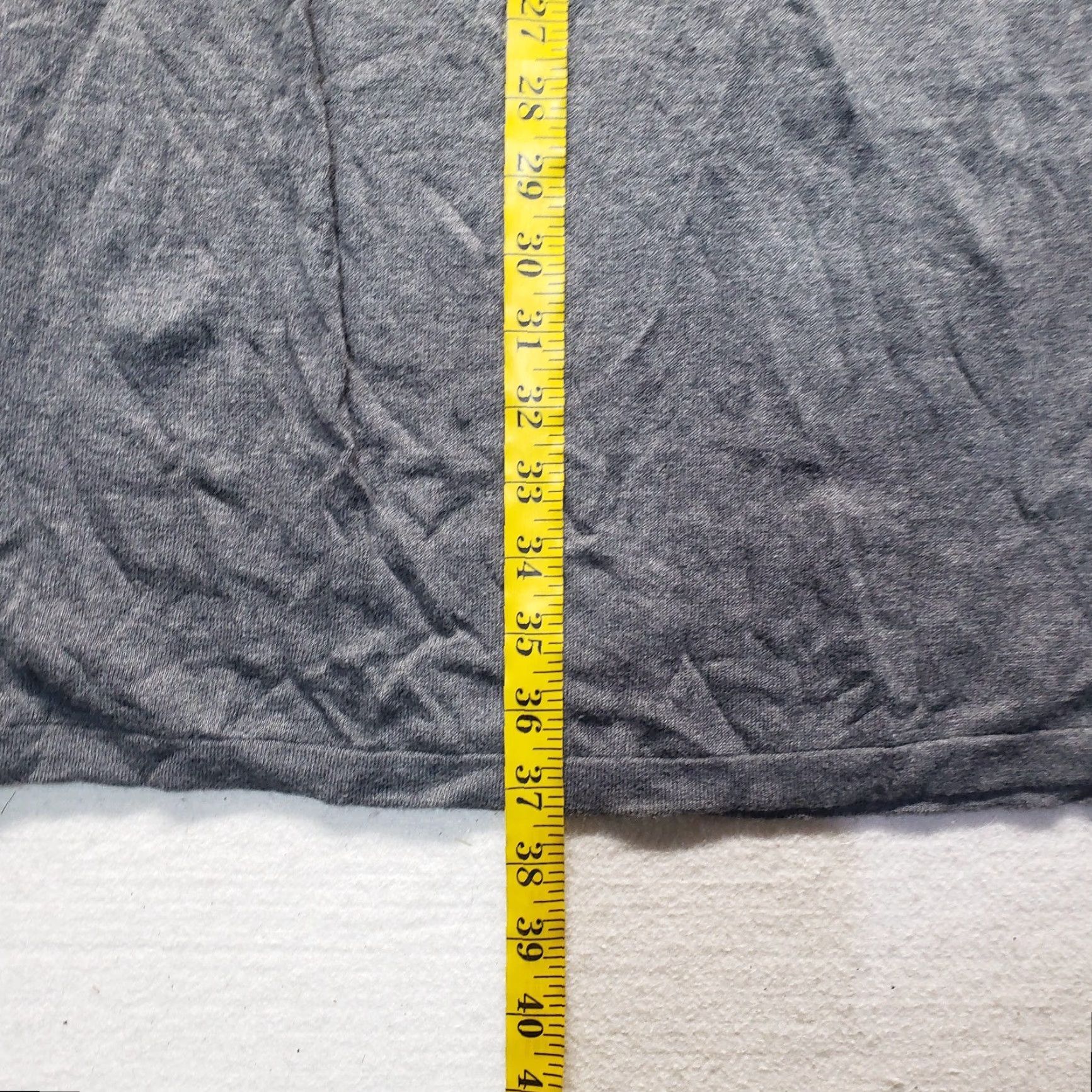 Madison Madison Dress Solid Gray Short Sleeve Midi Knit Square Neck Adult Womens S Small Size 28" / US 6 / IT 42 - 7 Thumbnail
