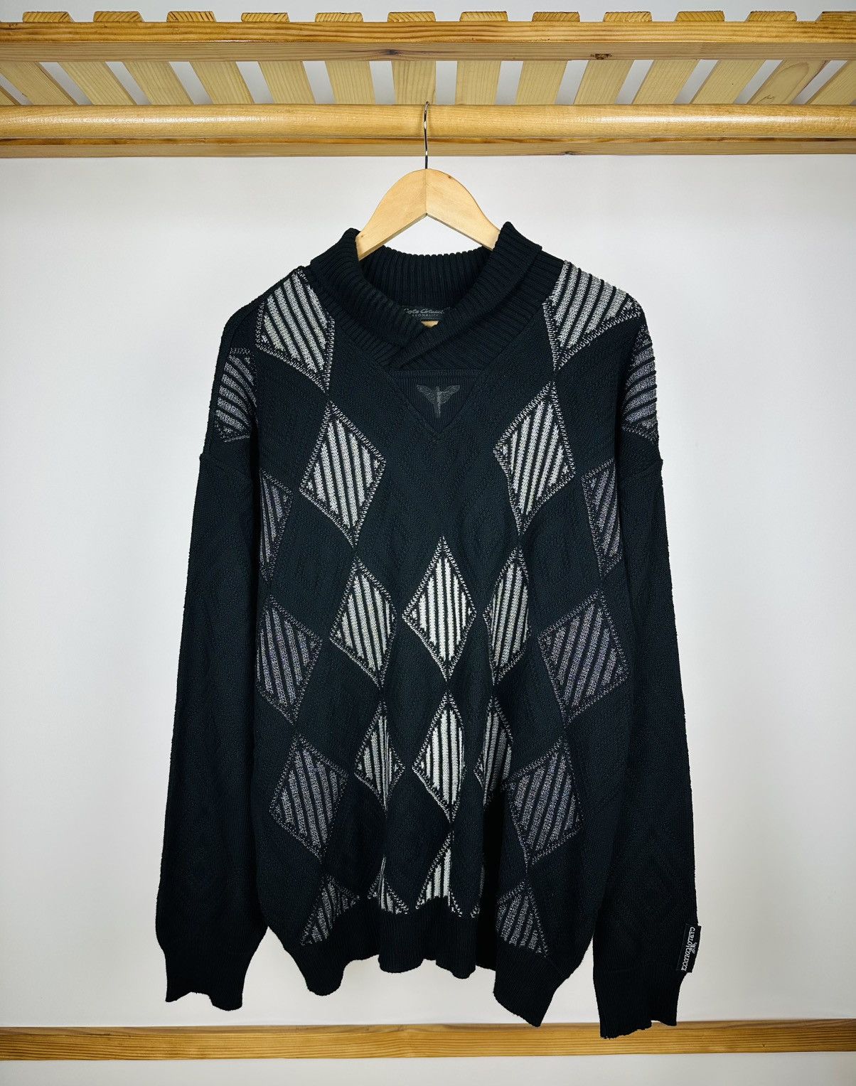 Carlo Colucci × Vintage Vintage Carlo Colucci Personality Sweater Cardigan Size US XL / EU 56 / 4 - 1 Thumbnail