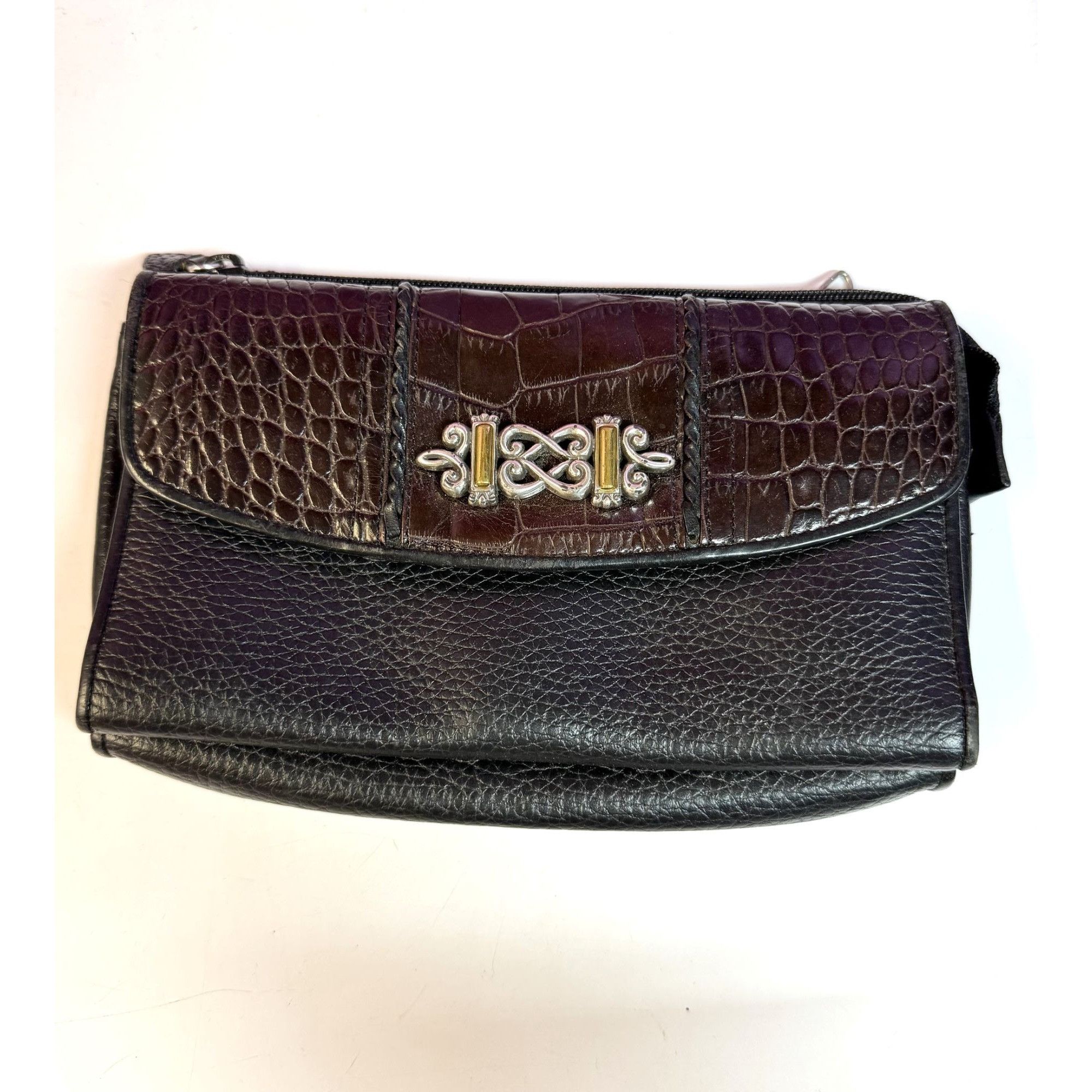 Brighton Brighton brown and black snap trifold wallet clutch purse Size ONE SIZE - 1 Thumbnail