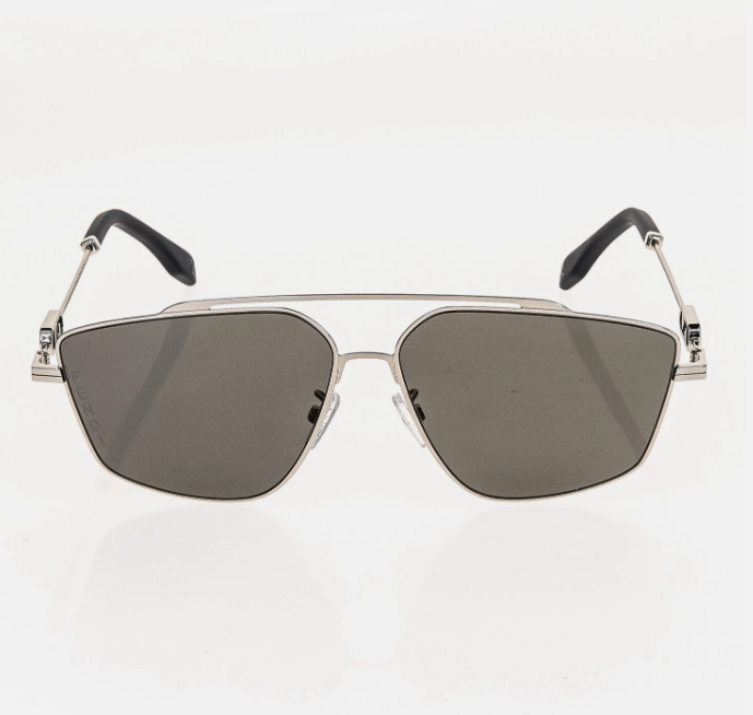 Fendi Fendi O'Lock FE40079U Navigator Sunglasses — Silver/Gray Size ONE SIZE - 2 Thumbnail