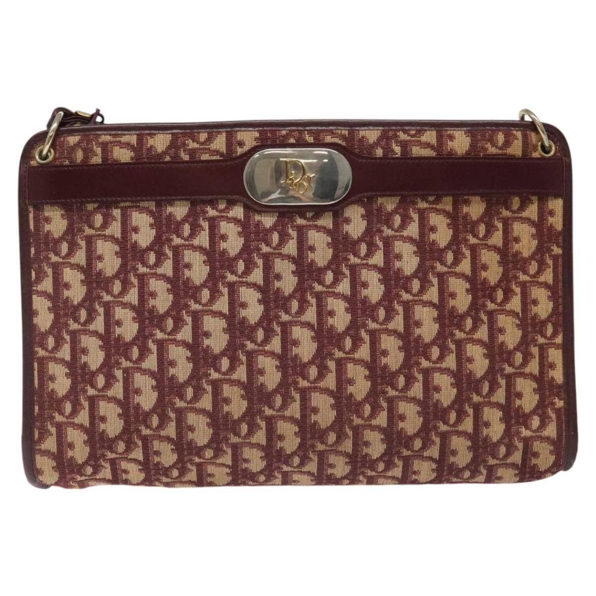Dior Trotter Red Canvas Shoulder Bag (Pre-Owned) Size ONE SIZE - 1 Thumbnail