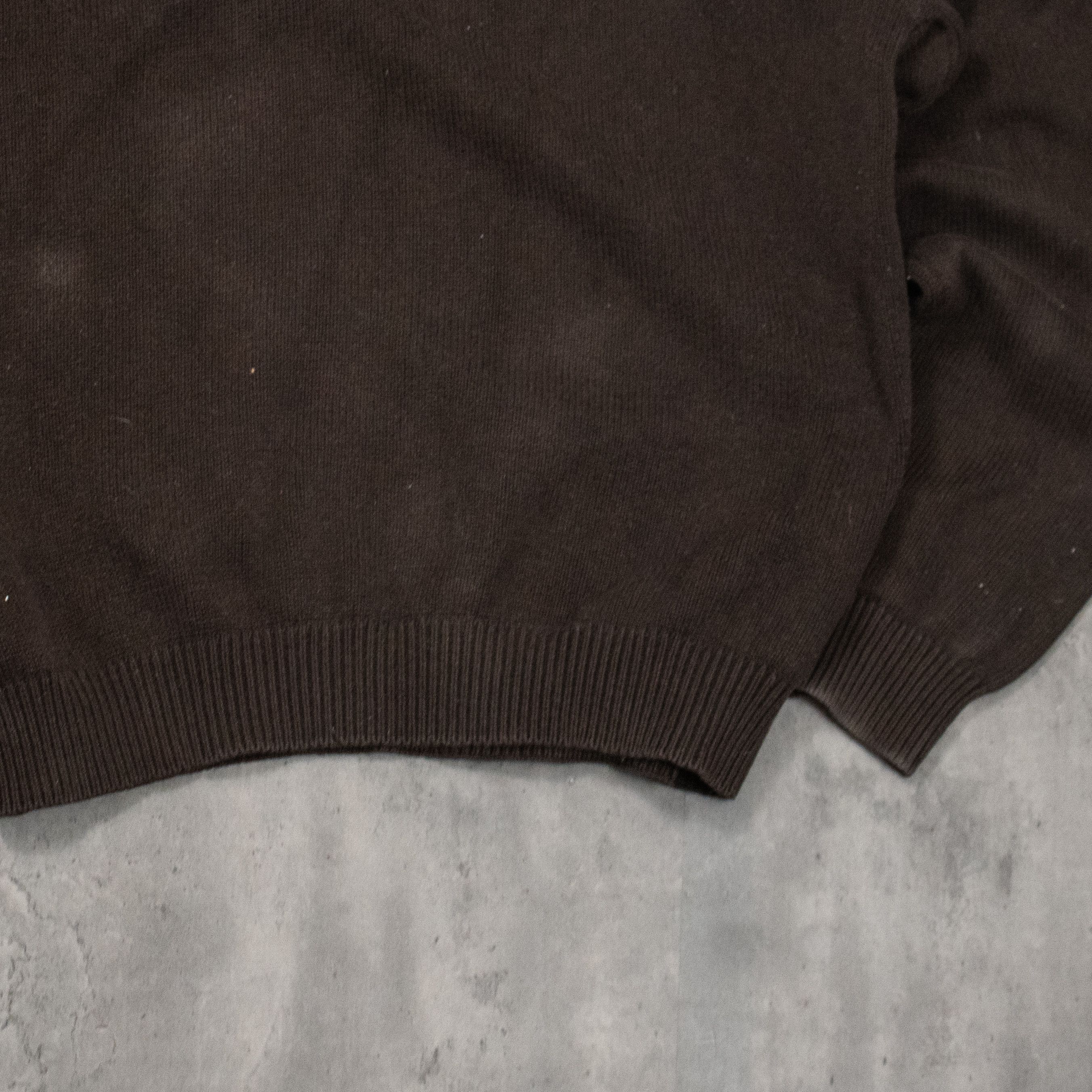 Tommy Hilfiger Y2K 00's Tommy Hilfiger Dirt Brown Knitted Crewneck Sweater Size US M / EU 48-50 / 2 - 7 Thumbnail