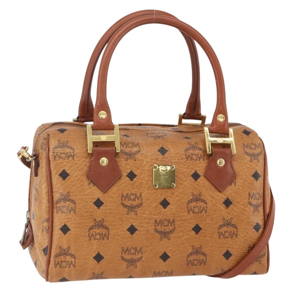 MCM MCM Visetos logogramme Handbag Canvas and Leather Size ONE SIZE - 1 Thumbnail
