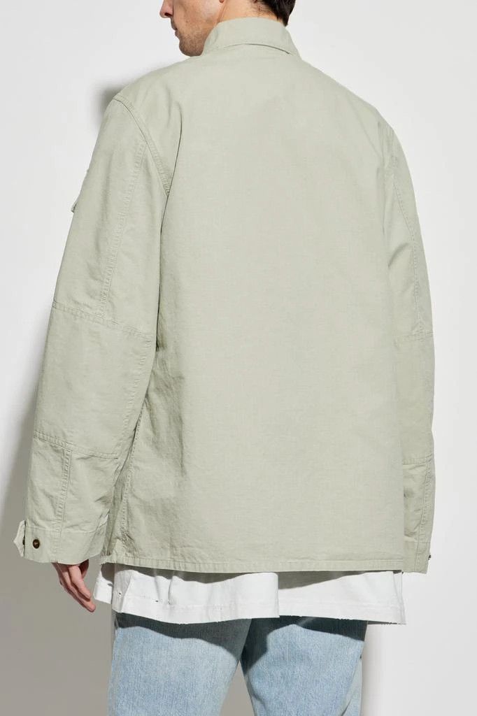 Balenciaga o1tr1nto0426 Military Shirt in Beige Size US L / EU 52-54 / 3 - 3 Thumbnail