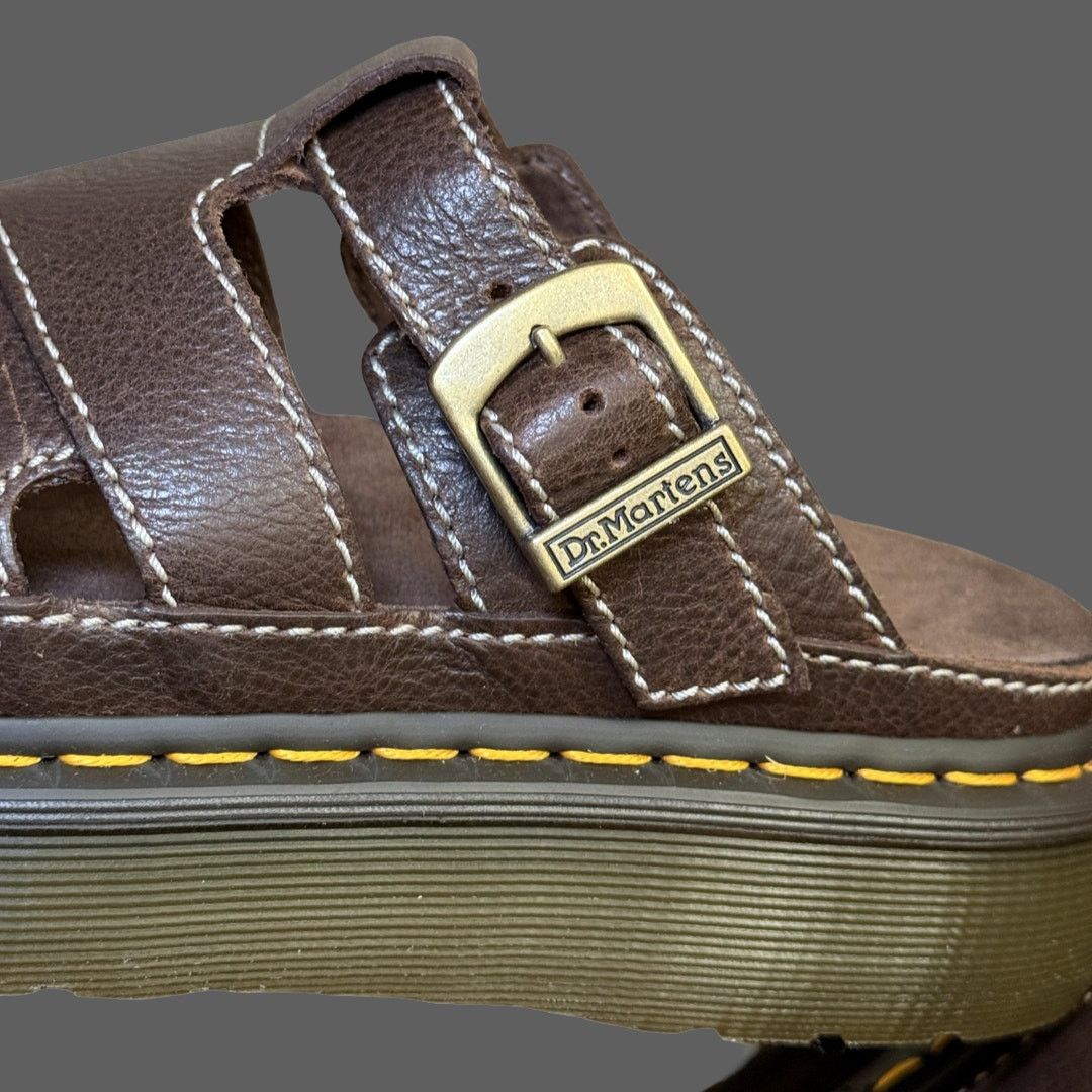 Dr. Martens Dr. Martens Maxxy Slide Brown AR Rogue Leather Sandal 11 Size US 11 / EU 44 - 10 Thumbnail