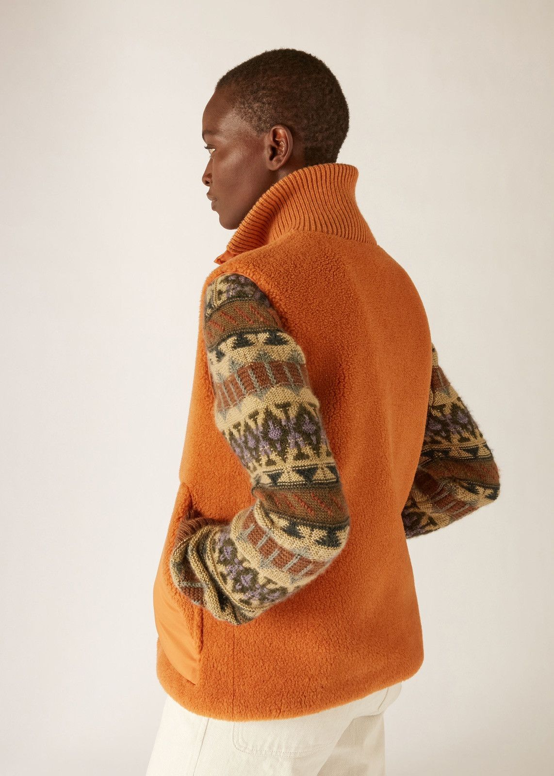 Loro Piana o1srvl11e1124 Reversible Gilet in Orange Size XS / US 0-2 / IT 36-38 - 5 Thumbnail