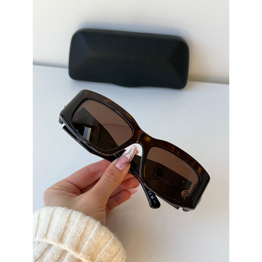 Balenciaga NEW Balenciaga BB0260S Bossy Sunglasses in Havana Brown Size ONE SIZE - 6 Thumbnail