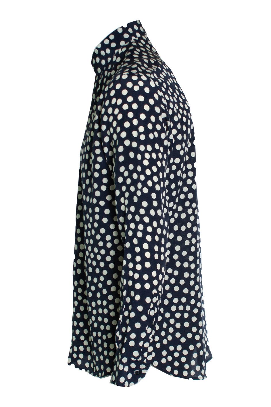 Saint Laurent Paris Saint Laurent, Blue and white polkadot shirt Size US S / EU 44-46 / 1 - 2 Thumbnail