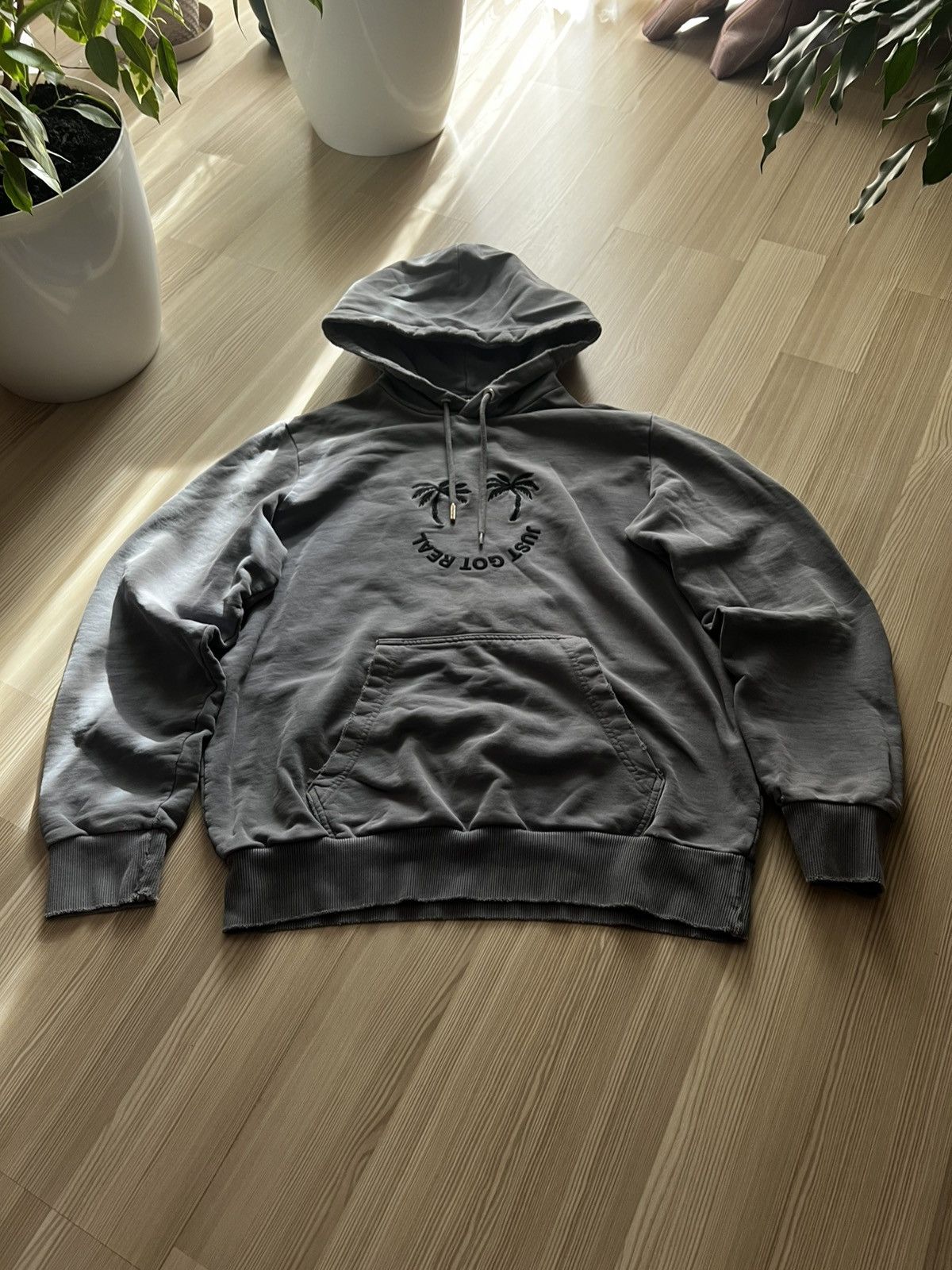 Diesel Crazy Distressed Diesel Gray Hoodie Big Logo Y2K Size US M / EU 48-50 / 2 - 4 Thumbnail