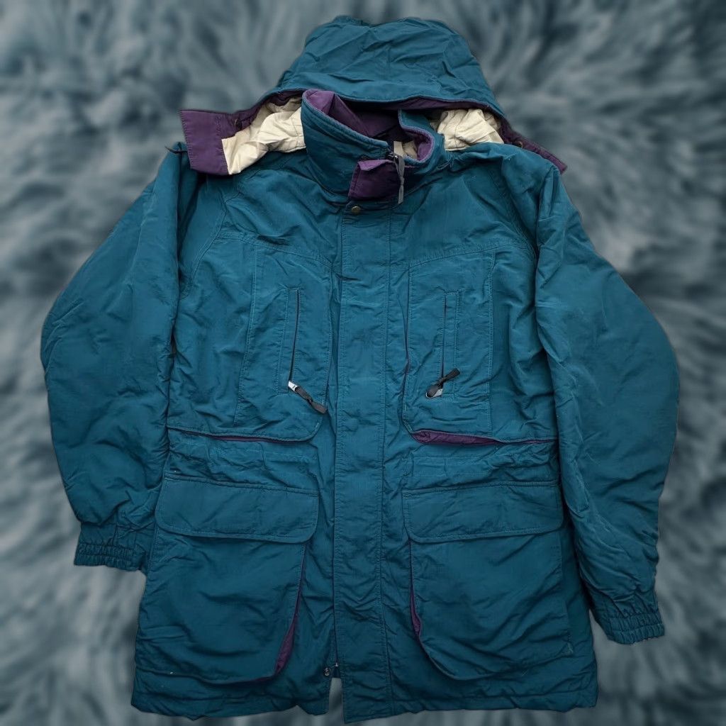 Vintage VINTAGE Woolrich Parka Jacket Hooded Thinsulate Full Zip Mens M Blue Long Size US M / EU 48-50 / 2 - 1 Thumbnail