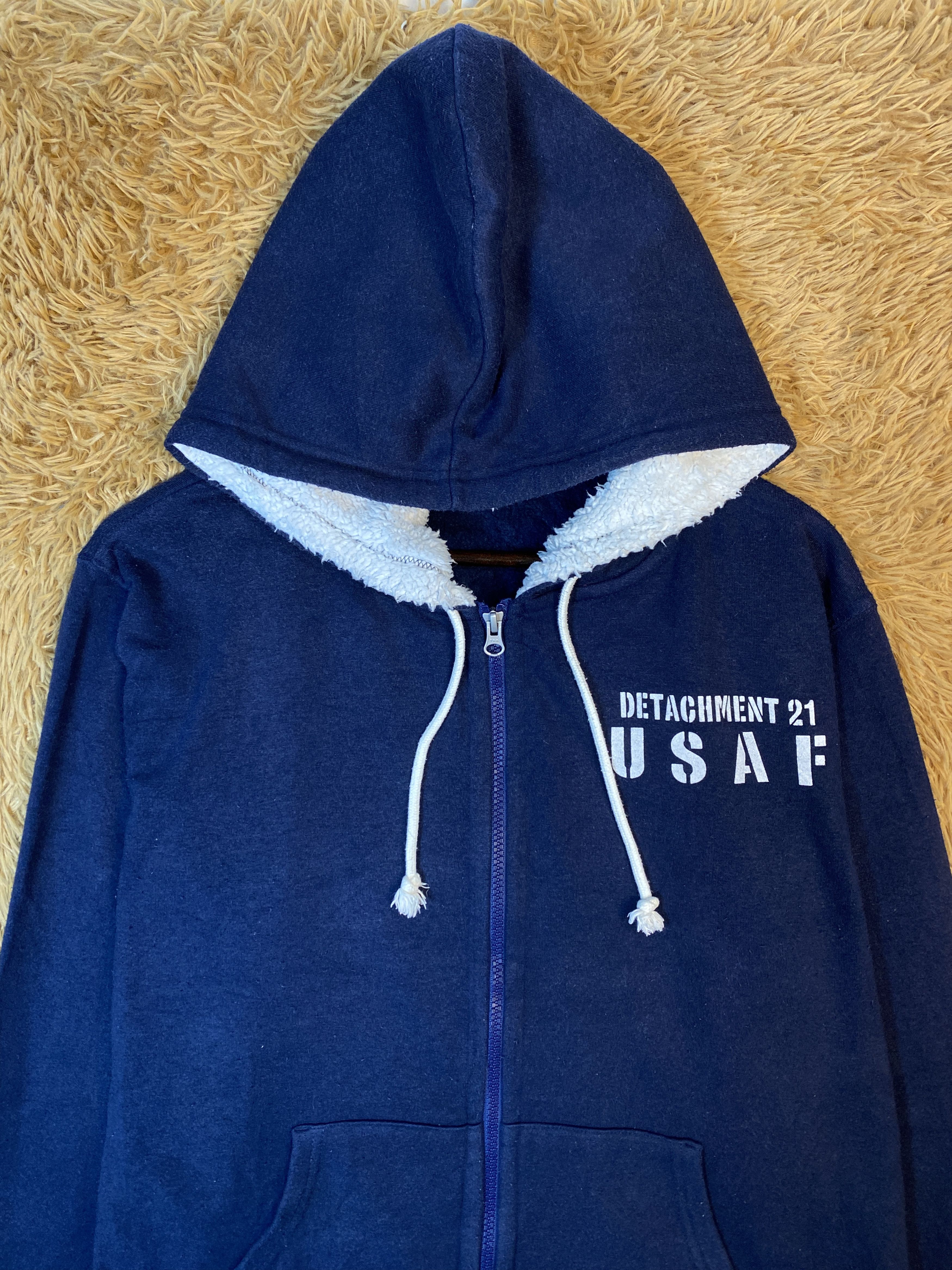 Japanese Brand Vintage Avail Detachment 21 Zip Up Hoodies PS0407 Size US L / EU 52-54 / 3 - 3 Thumbnail