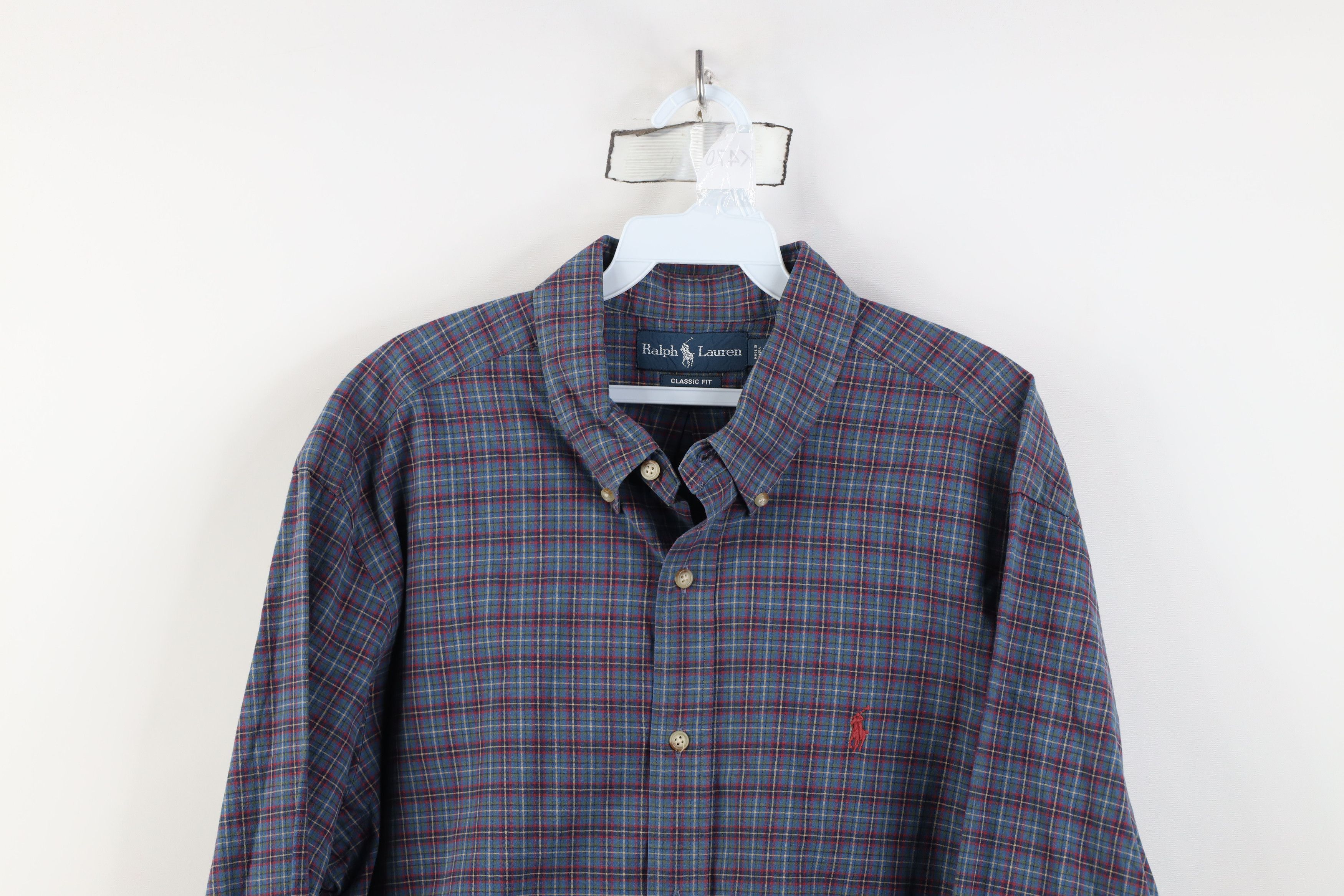 Ralph Lauren Vintage 90s Ralph Lauren Fit Collared Button Down Shirt Size US XL / EU 56 / 4 - 2 Thumbnail
