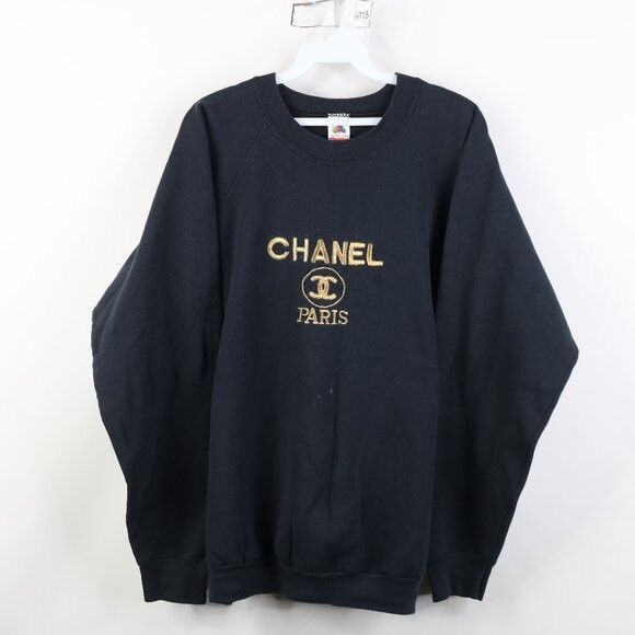 Fruit Of The Loom Vintage 90s Streetwear Boot Chanel Paris Sweatshirt Size XL / US 12-14 / IT 48-50 - 1 Thumbnail