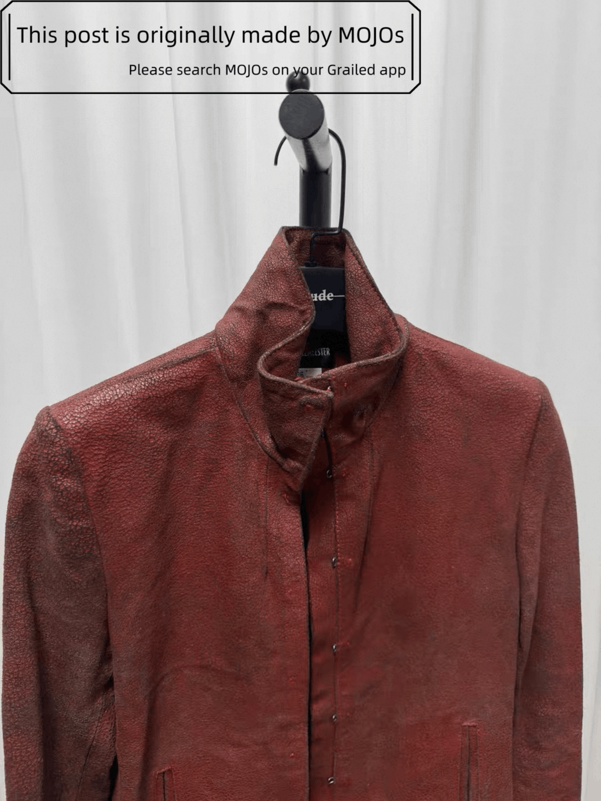 Ann Demeulemeester Sz 36 Ann Demeulemeester Splash Leather Jacket mojos Size US XS / EU 42 / 0 - 4 Thumbnail