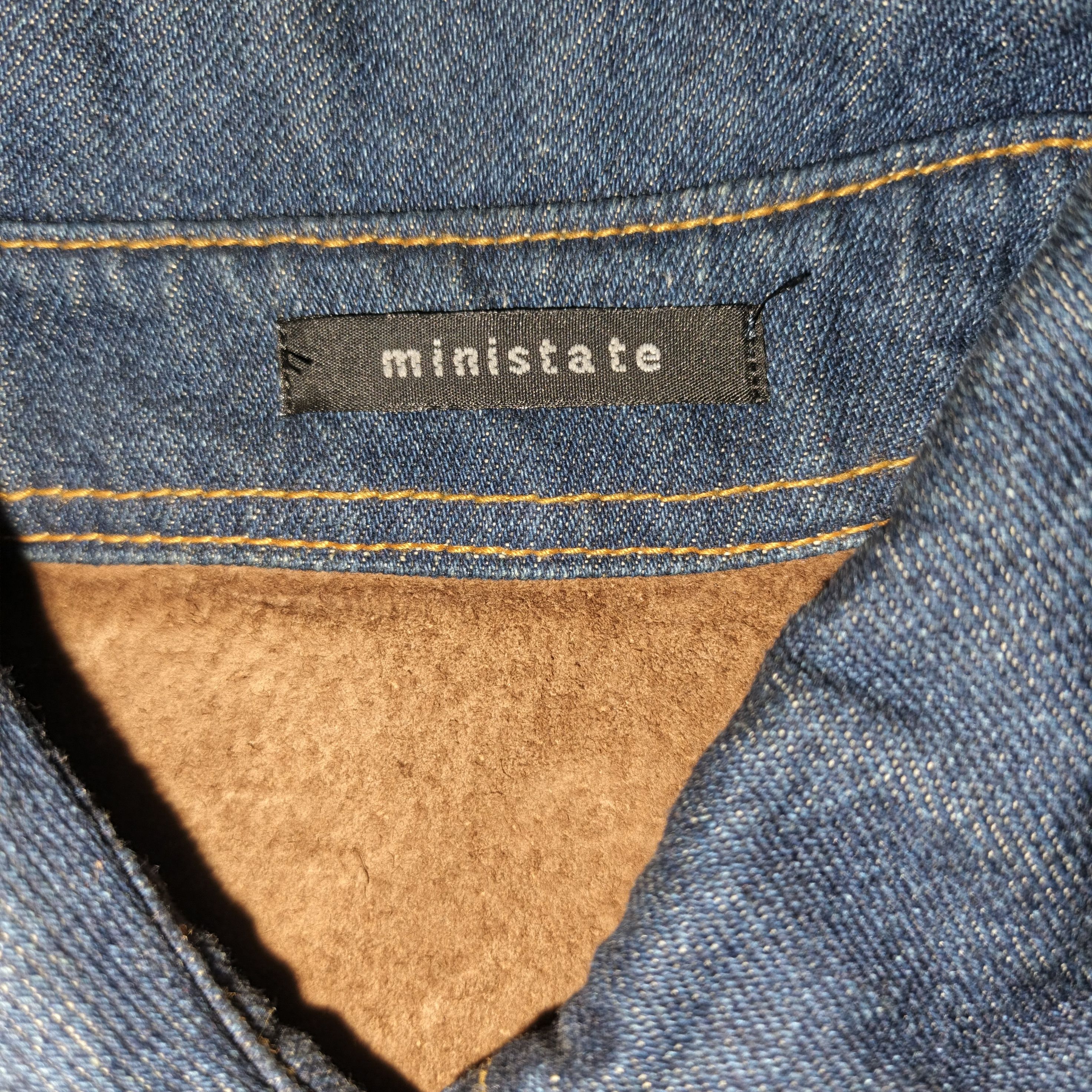 Japanese Brand Ministate Studded Western Flare Sleeve Denim Jacket Size M / US 6-8 / IT 42-44 - 11 Thumbnail