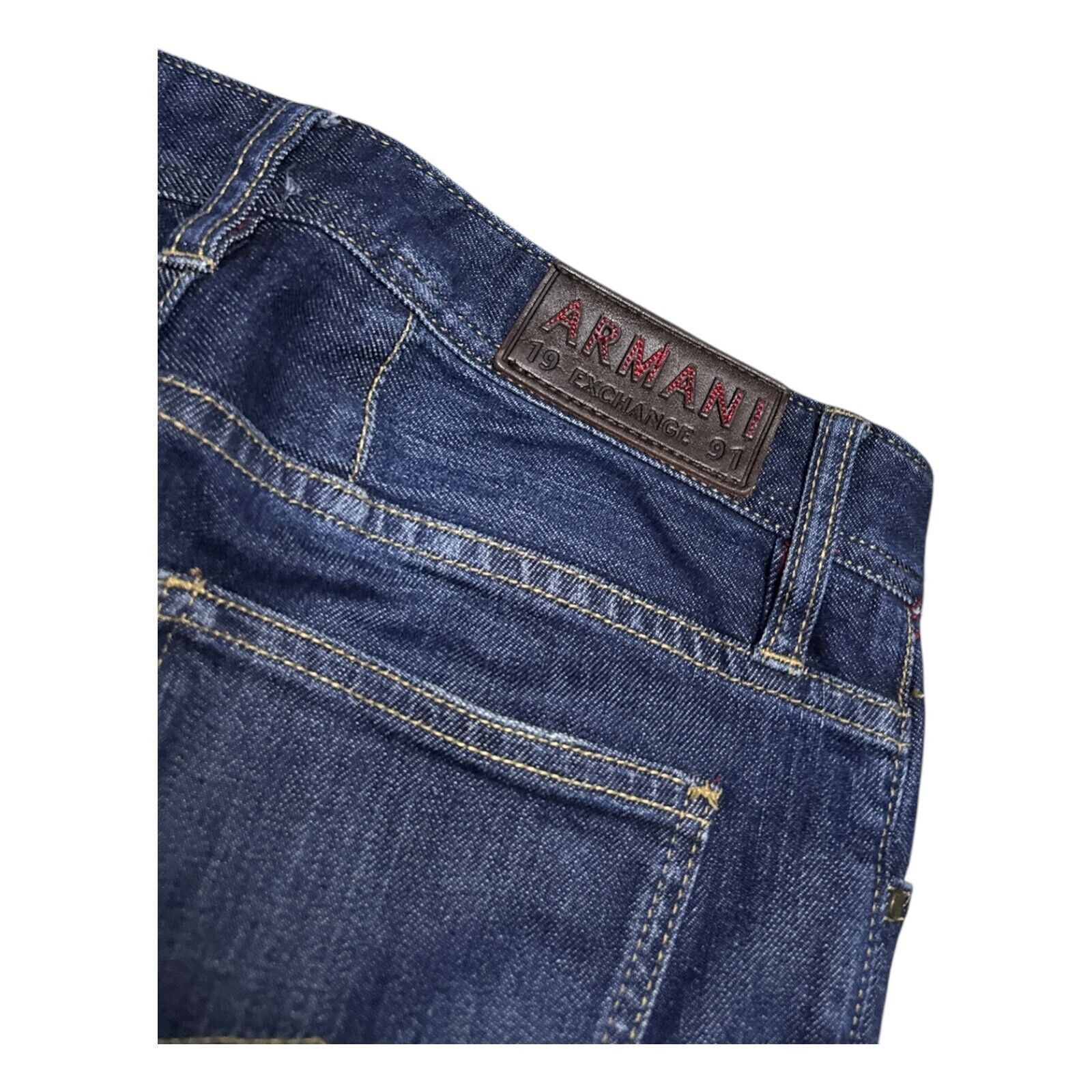 Armani ARMANI JEANS Luxury Designer Slim Fit Denim Jeans 28x29 Size 28" / US 6 / IT 42 - 2 Thumbnail