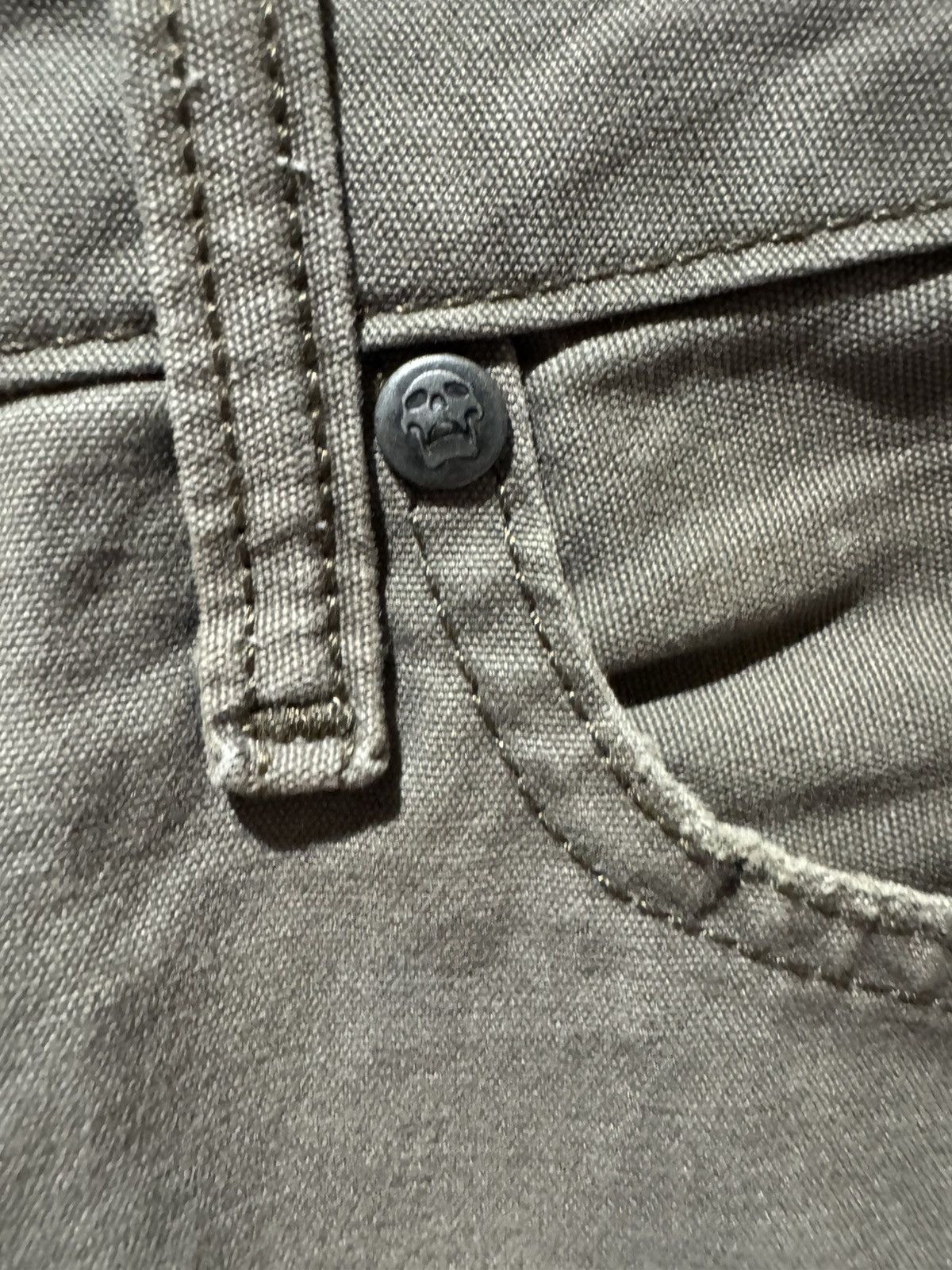 Vans Vans Brown Skinny Slim Chino Pants Skull Rivet Slight Fade Size US 30 / EU 46 - 4 Thumbnail