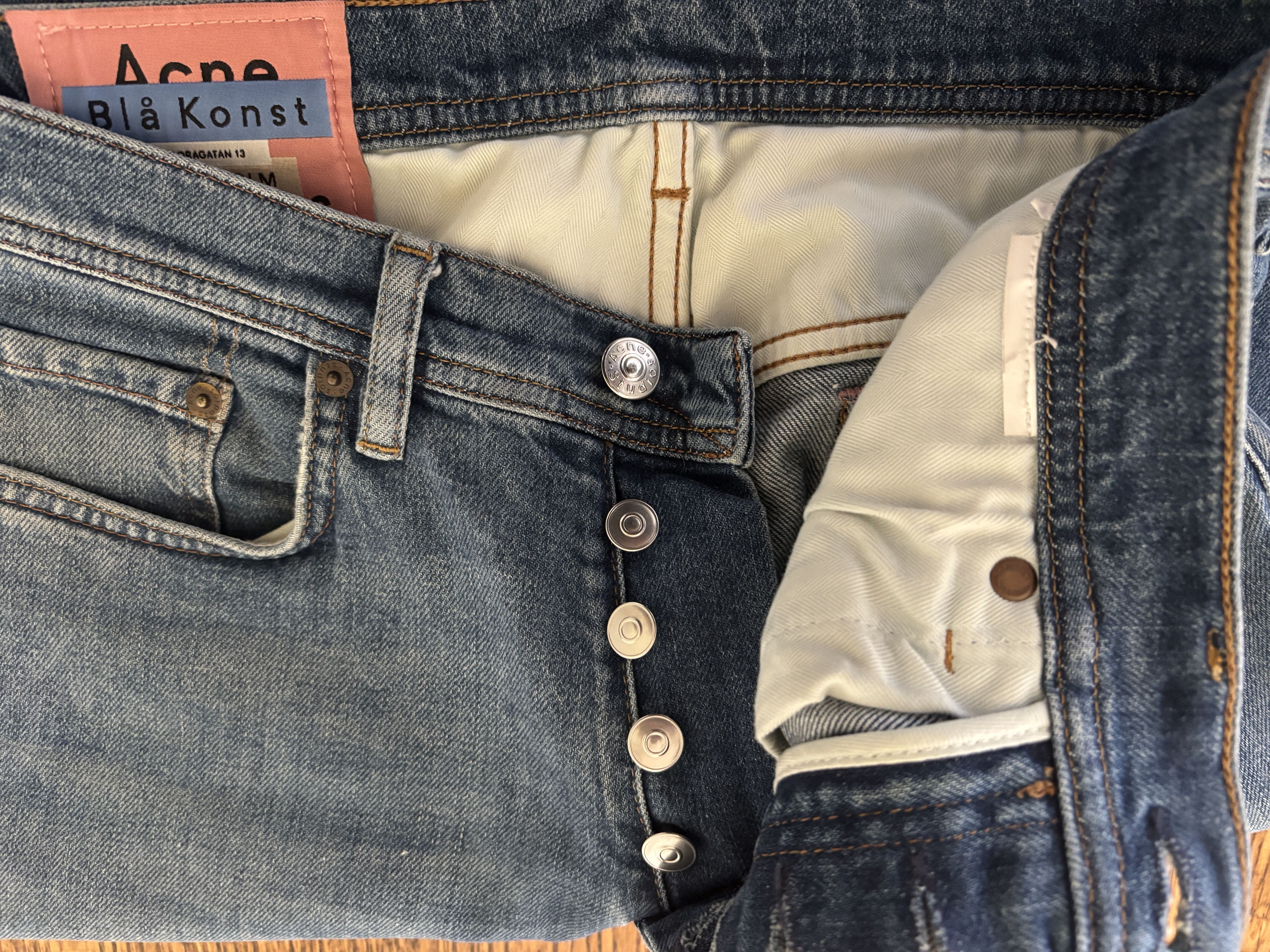 Acne Studios Washed Jeans 31/34 Size US 31 - 3 Thumbnail