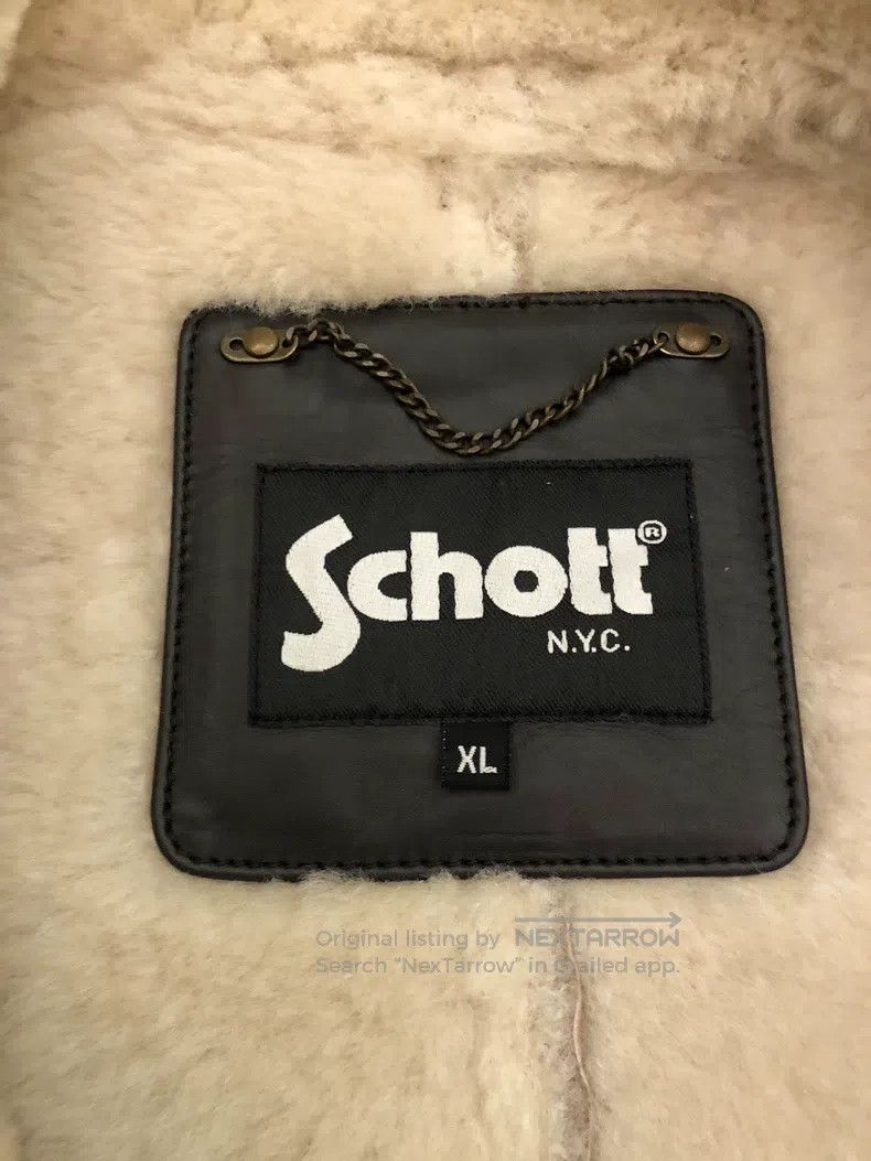 Schott Schott American B3 fur integrated Size XL / US 12-14 / IT 48-50 - 3 Thumbnail