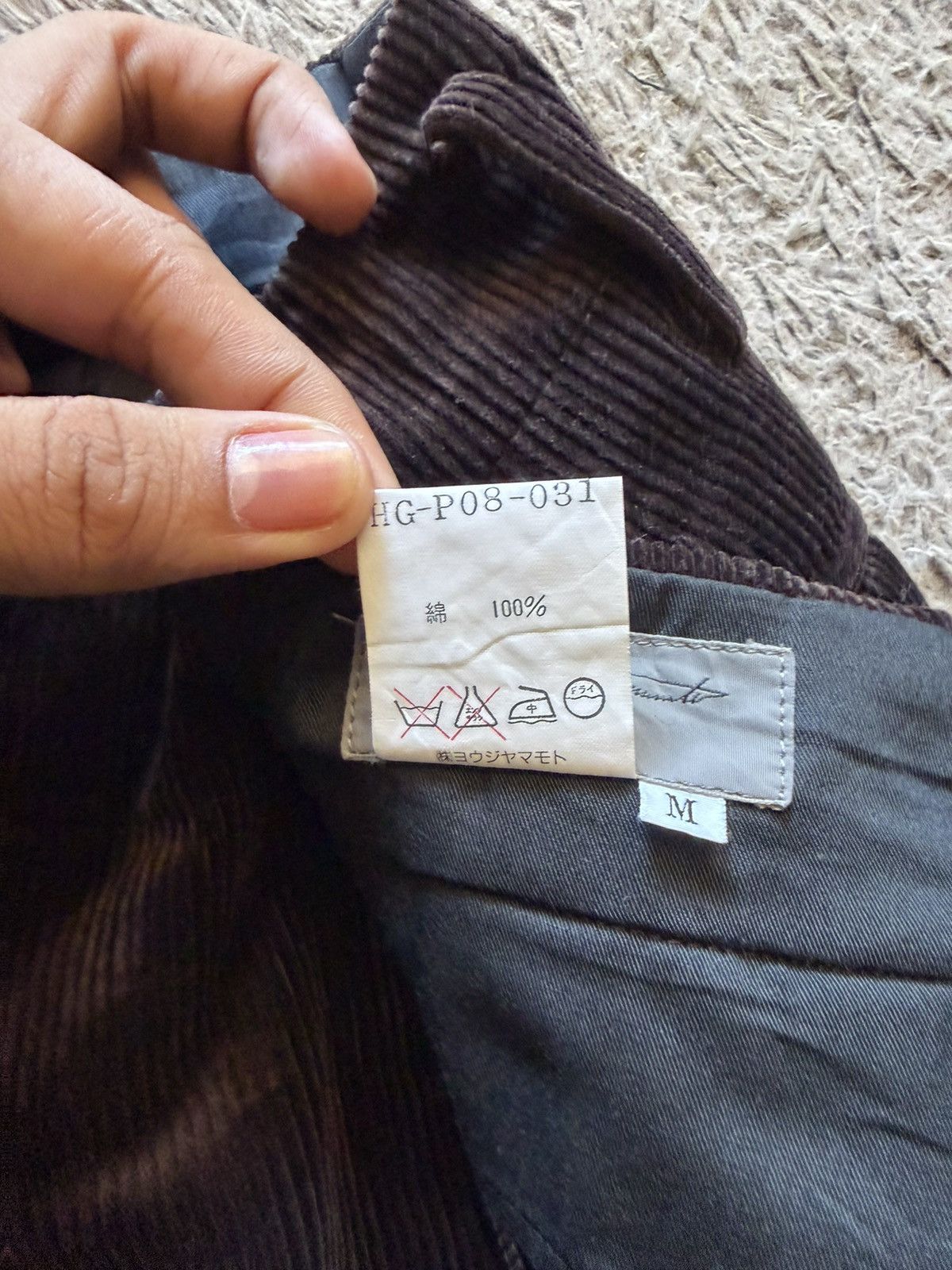 Yohji Yamamoto Yohji Yamamoto Pour Homme - Wide Corduroy Pants from AW 1996 Size US 32 / EU 48 - 8 Thumbnail