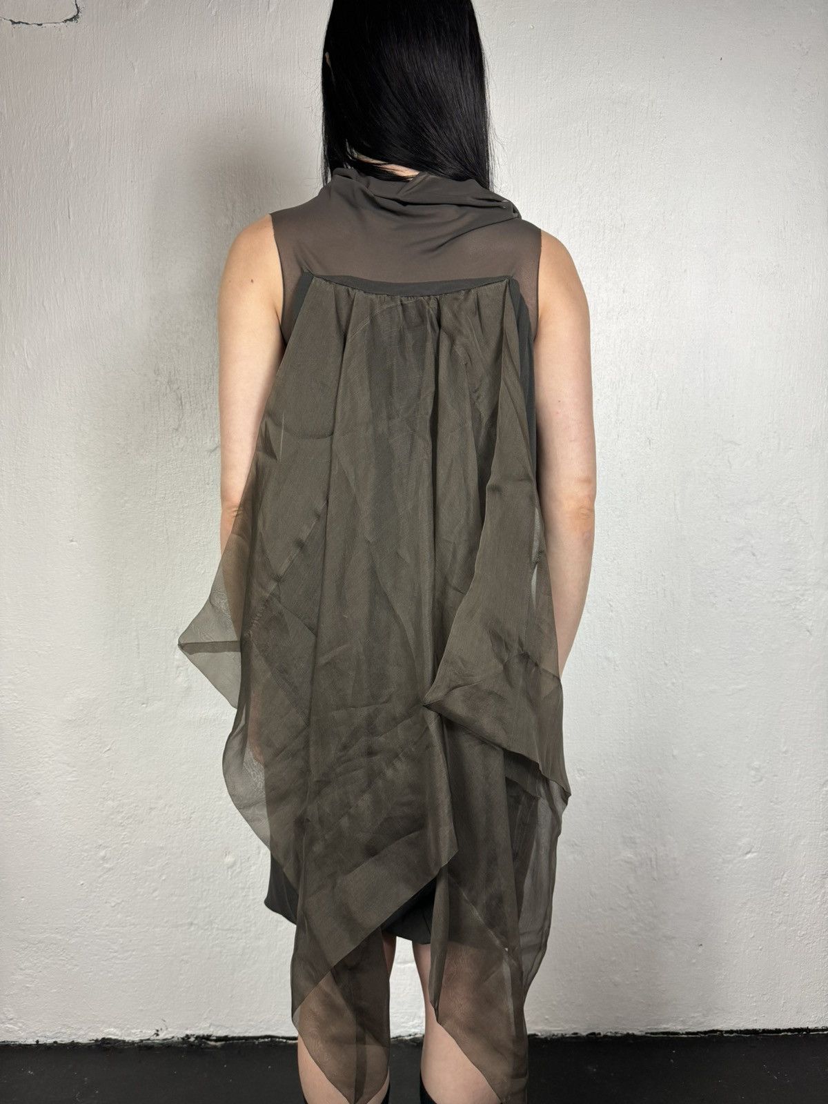 Rick Owens Rick Owen’s 08 Creatch Cape dress Size S / US 4 / IT 40 - 5 Thumbnail