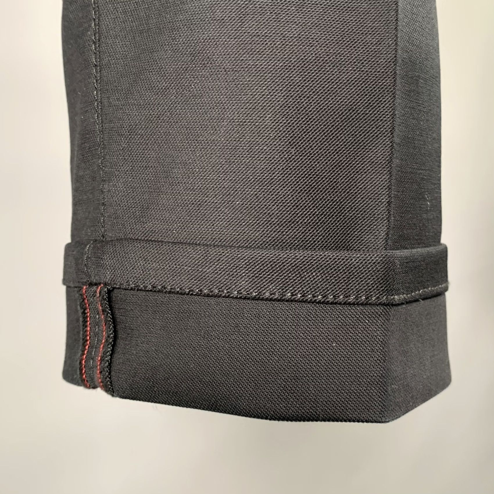 Bottega Veneta BOTTEGA VENETA Pants Black Solid Cotton Blend Straight Casual 38 Adult Men Inseam 29 EU Italy Size US 38 / EU 54 - 2 Thumbnail
