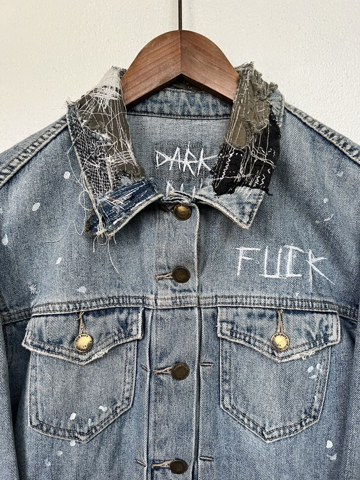Vintage Vintage Denim Jacket Distressed by Darkpull Size US M / EU 48-50 / 2 - 2 Thumbnail