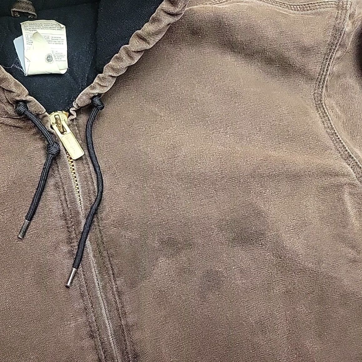 Carhartt VTG Carhartt Active Jacket Mens 2XLT Brown Duck Canvas Hooded Lined J130 CHT Jacket Workwear Mens Size US XXL / EU 58 / 5 - 5 Thumbnail