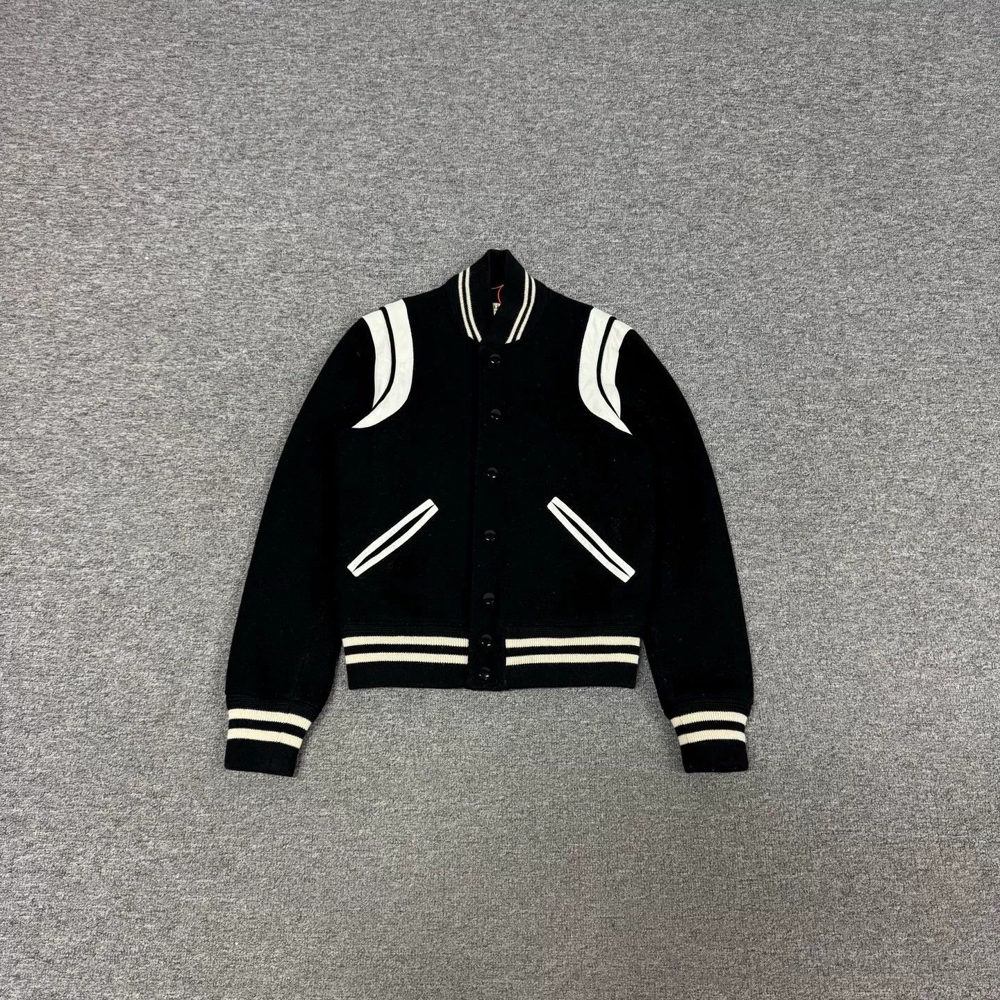 Saint Laurent Paris Saint Laurent SLP Wool Varsity Jacket Size XS / US 0-2 / IT 36-38 - 1 Thumbnail
