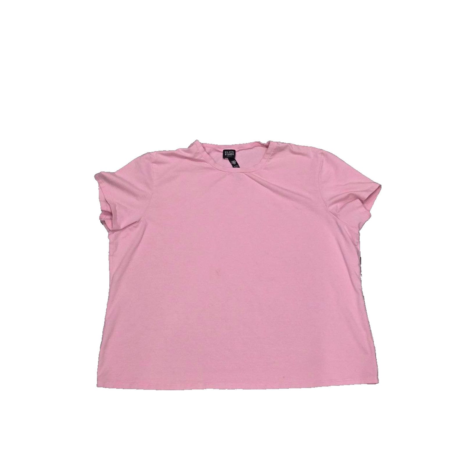 Eileen Fisher Eileen Fisher Women USA Made Cotton Jersey TShirt 3X A003203 Size 3XL / US 20-22 - 2 Thumbnail