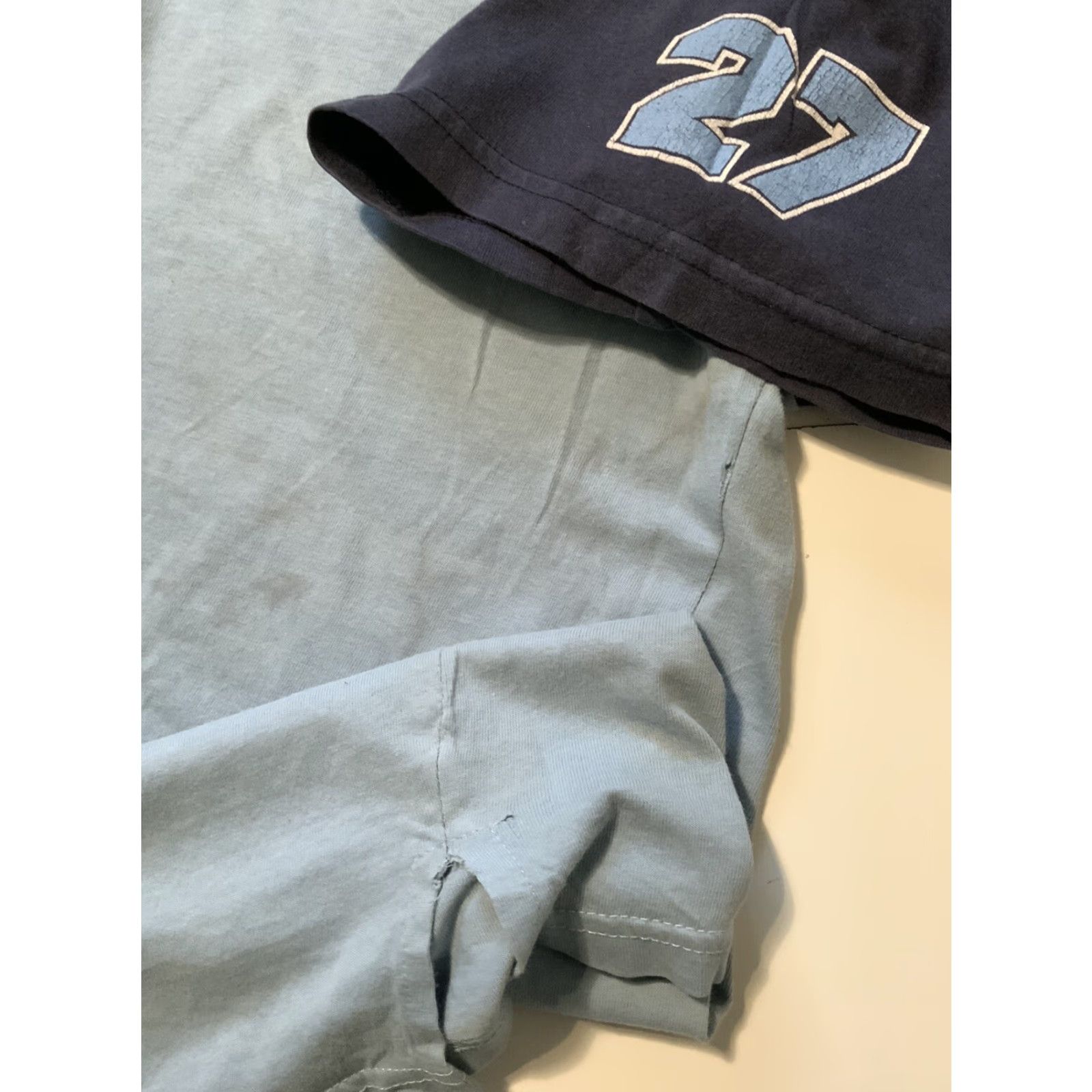 Vintage VINTAGE Meoshe Sports 27 Blue Signature Hip Hop Classic T-Shirt XL Men Blue Hip Hop T-Shirt Mens XL Vintage 90s Size US XL / EU 56 / 4 - 6 Thumbnail