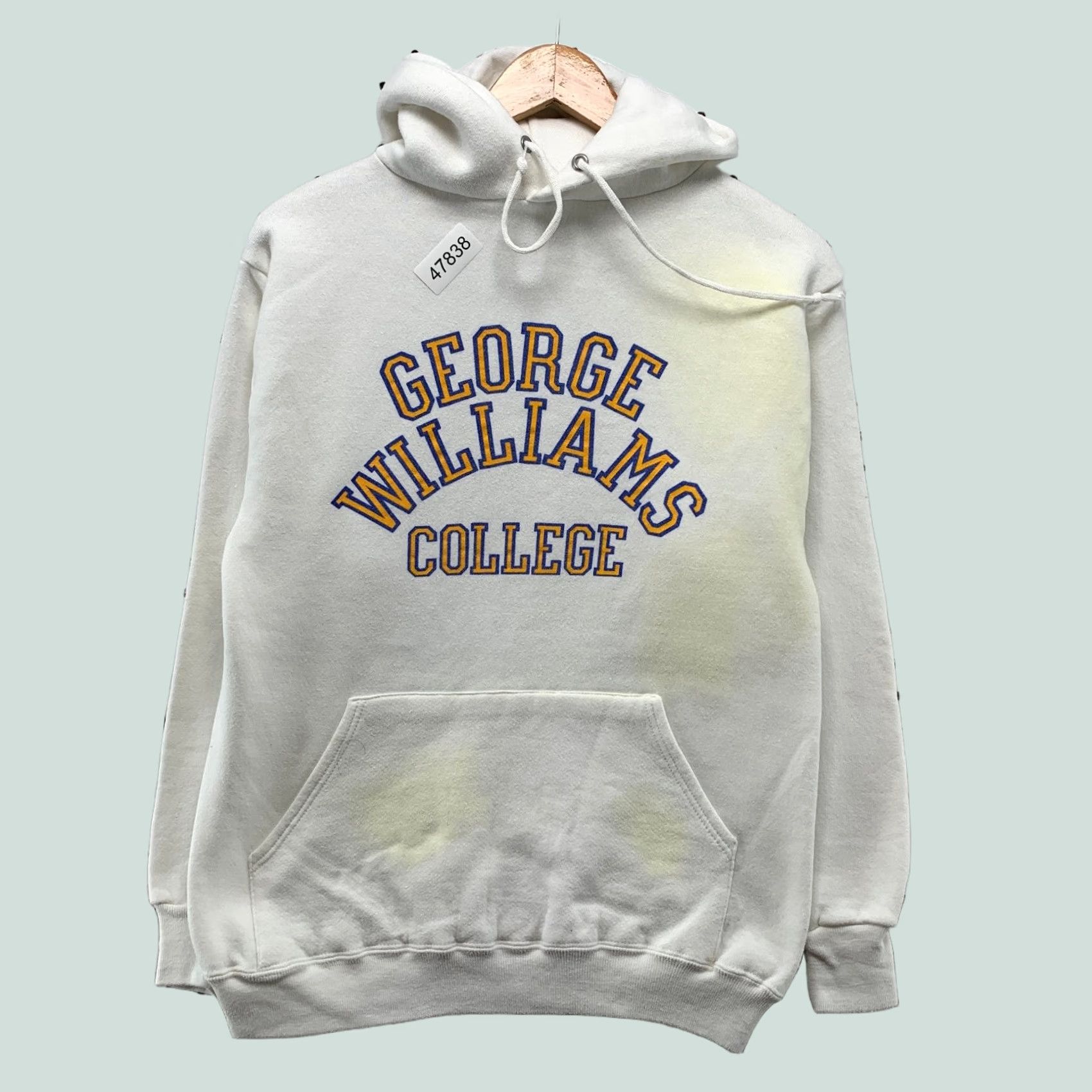 George VINTAGE George Williams College Hoodie Sweatshirt Men M 80s Collegiate Pacific Size US M / EU 48-50 / 2 - 1 Thumbnail