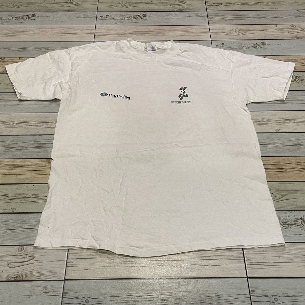 Vintage Rare Vintage 90's Roland Garros Tennis Tee Grand Slam Size US XL / EU 56 / 4 - 2 Thumbnail