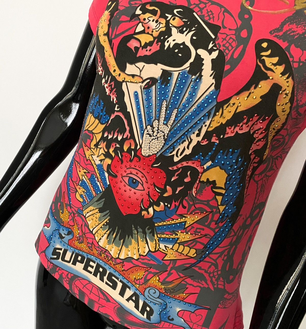 Ed Hardy Ed Hardy SUPERSTAR Tee / T Shirt Size M / US 6-8 / IT 42-44 - 6 Thumbnail