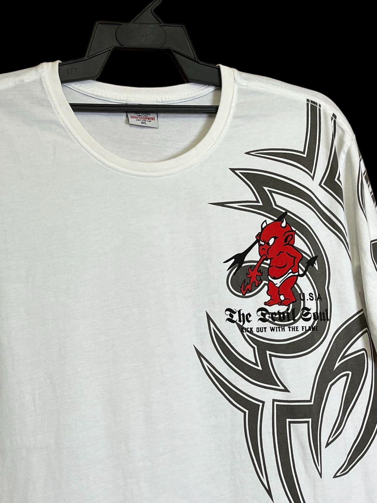 Devilock ICONIC🔥DEVILWORK KICK OUT WITH THE FLAME RED DEVIL T SHIRT Size US L / EU 52-54 / 3 - 3 Thumbnail