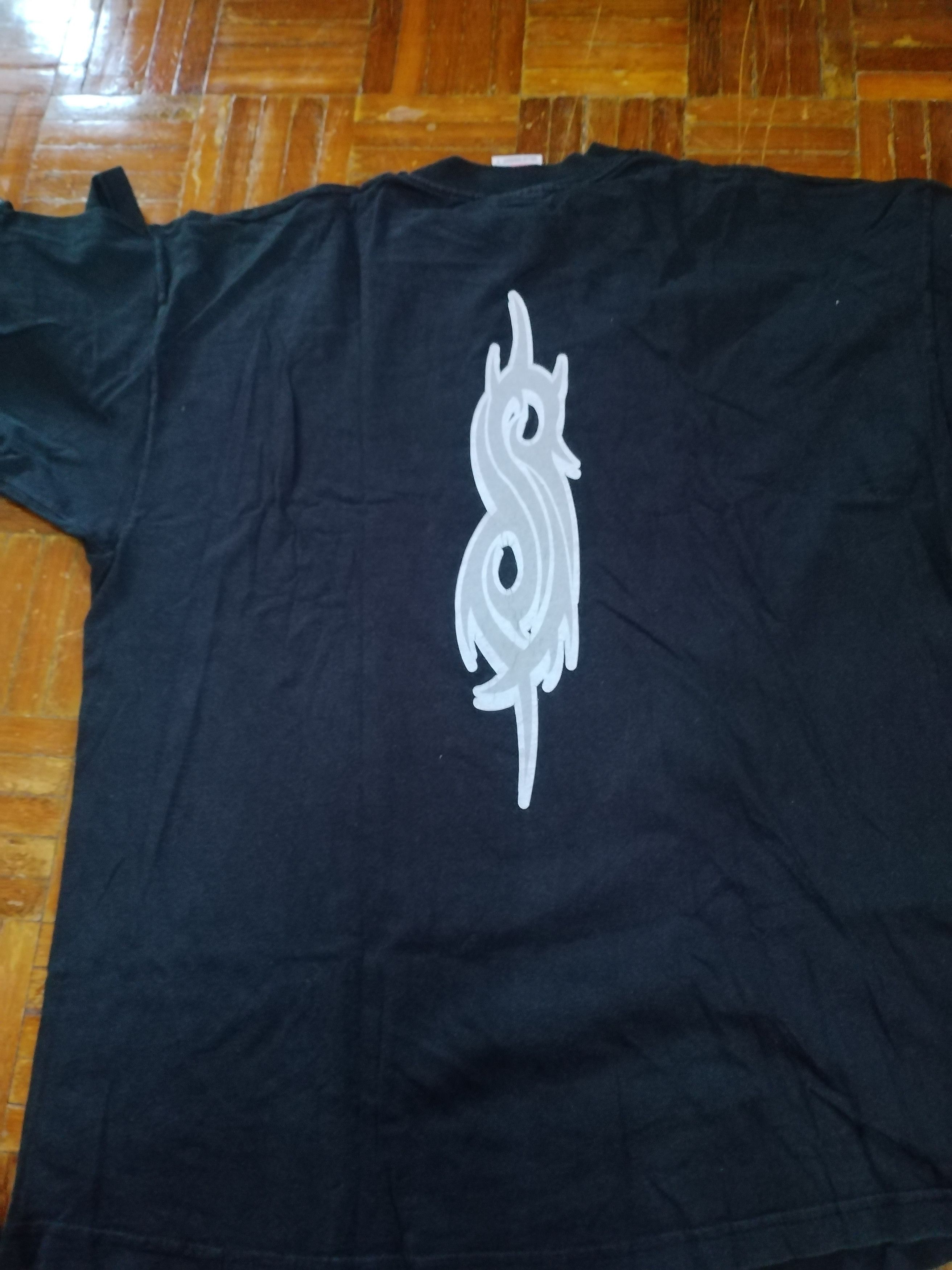 Vintage Vtg Slipknot 1990 LS Shirt blue grape merchandise Size US XL / EU 56 / 4 - 4 Thumbnail