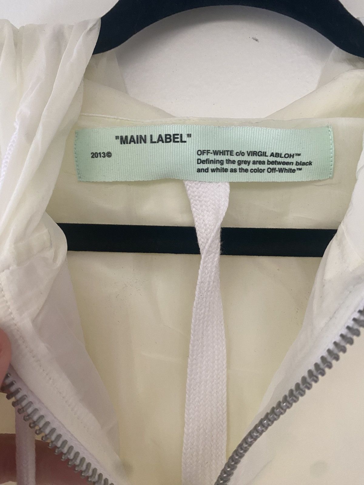 Off-White OFF-WHITE translucent windbreaker (large) Size US L / EU 52-54 / 3 - 2 Thumbnail