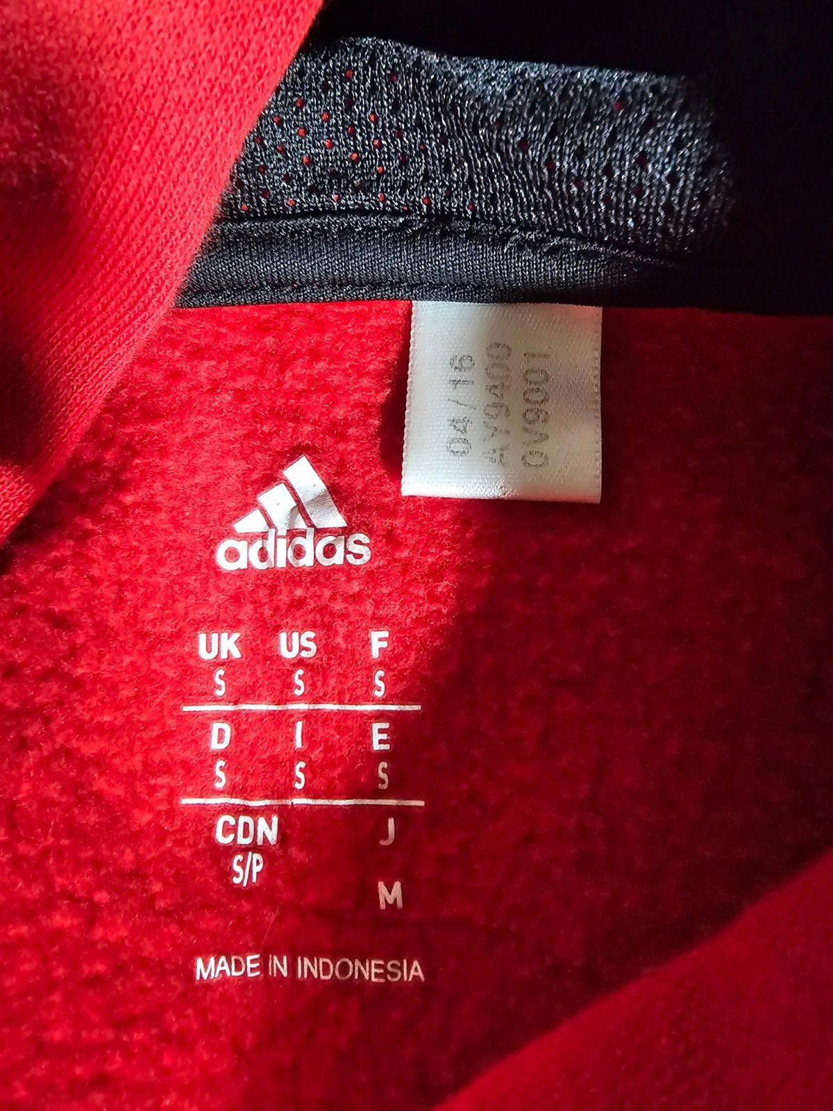 Adidas Adidas Hoodie Mens S Red Logo Graphic Pullover Sweatshirt Size US S / EU 44-46 / 1 - 4 Thumbnail