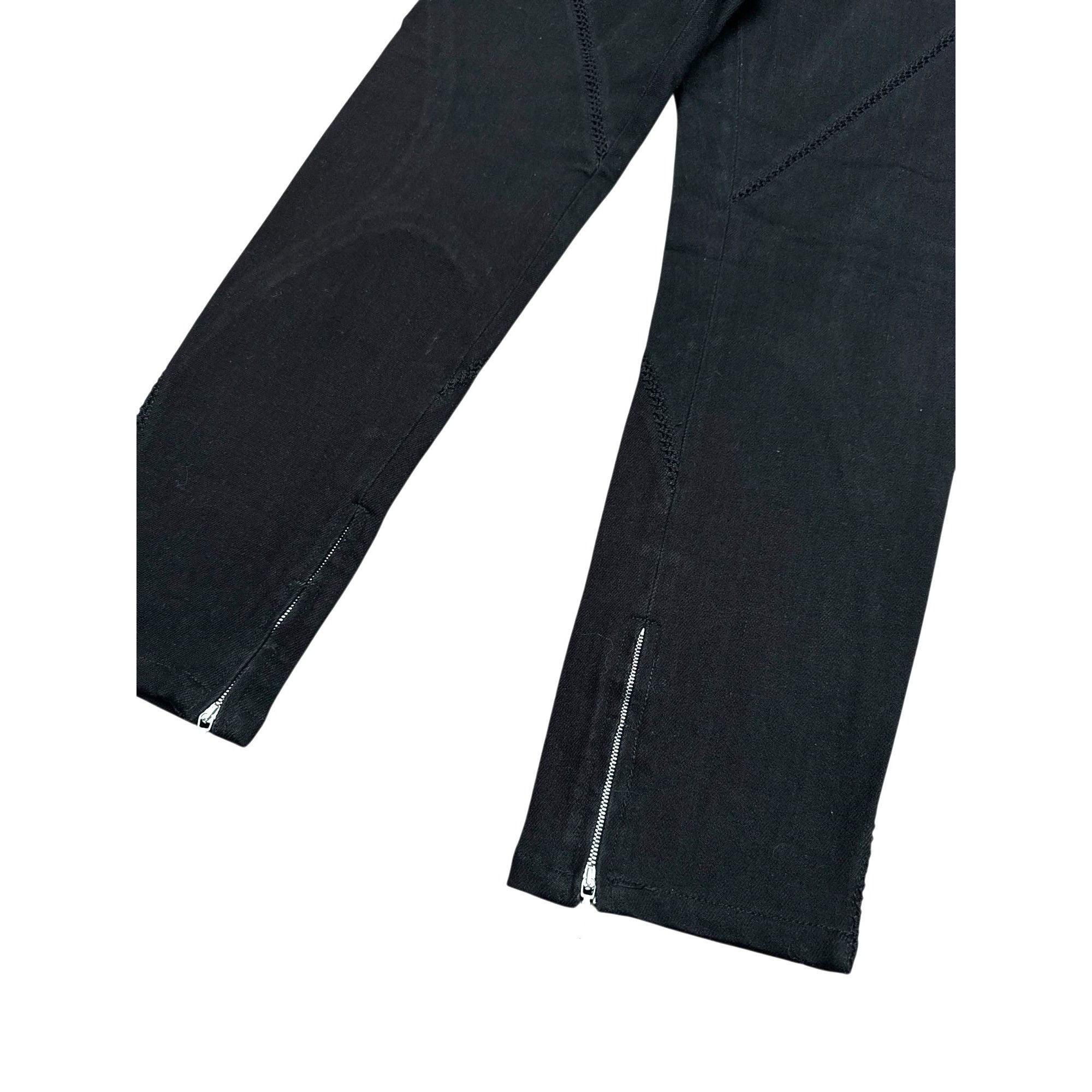 Alexander McQueen 2008 Black Cotton Pants Size 26" / US 2 / IT 38 - 5 Thumbnail