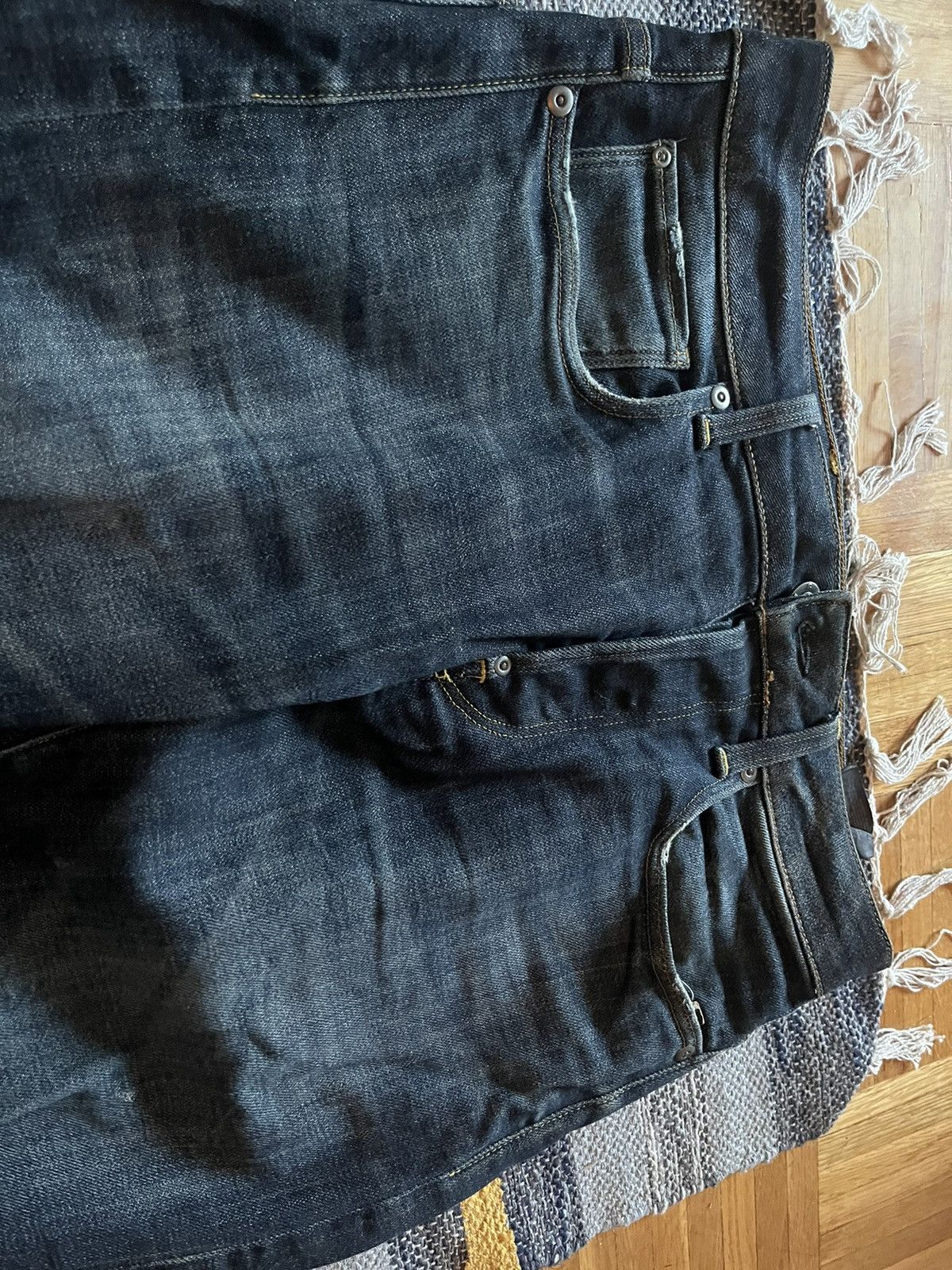G-Star G-Star Dark Denim Straight Legged Jeans Size US 32 / EU 48 - 4 Thumbnail