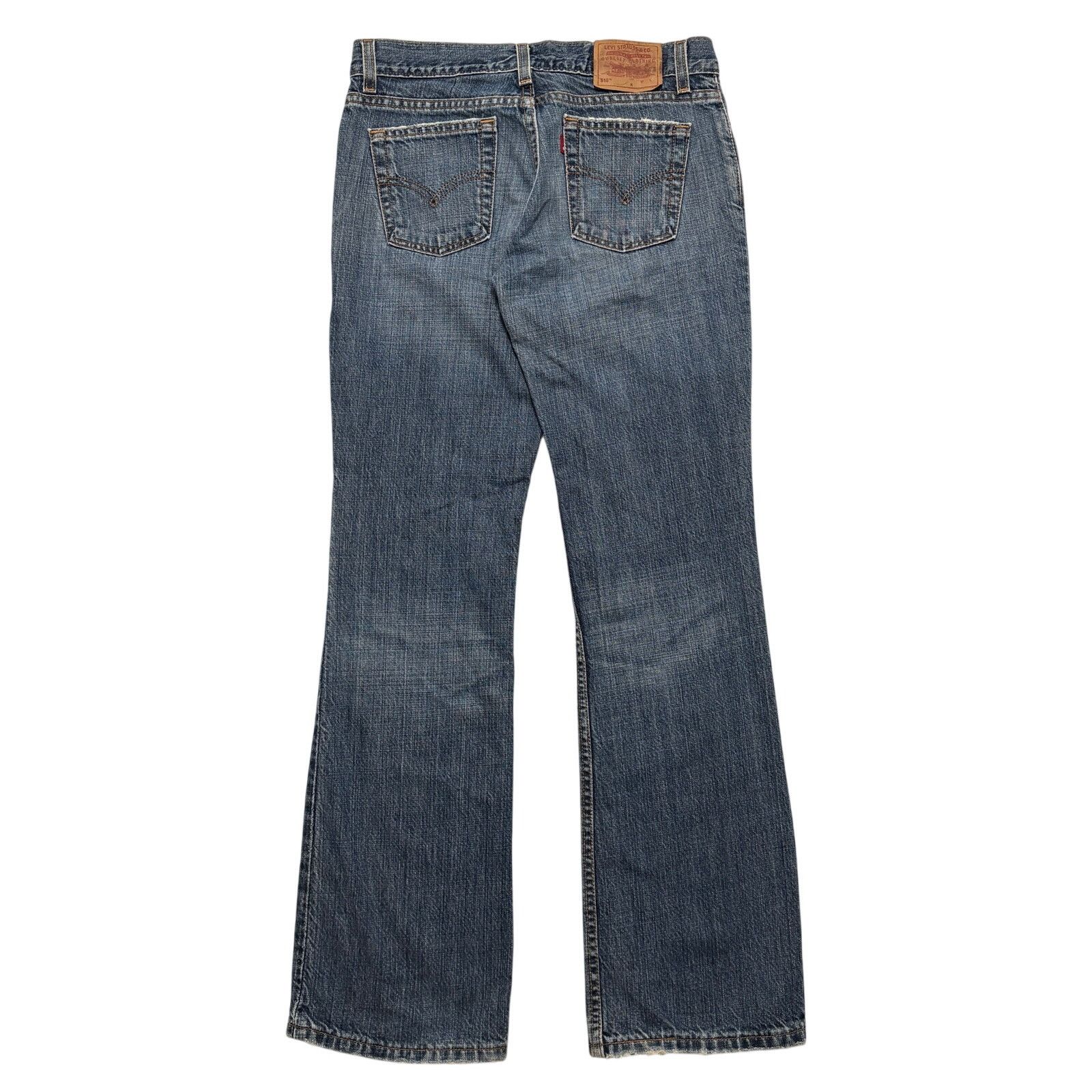 Levi's VTG 90s Levi's 518 Low Rise Bootcut Flare Jeans Blue 30x31 Size 30" / US 8 / IT 44 - 4 Thumbnail