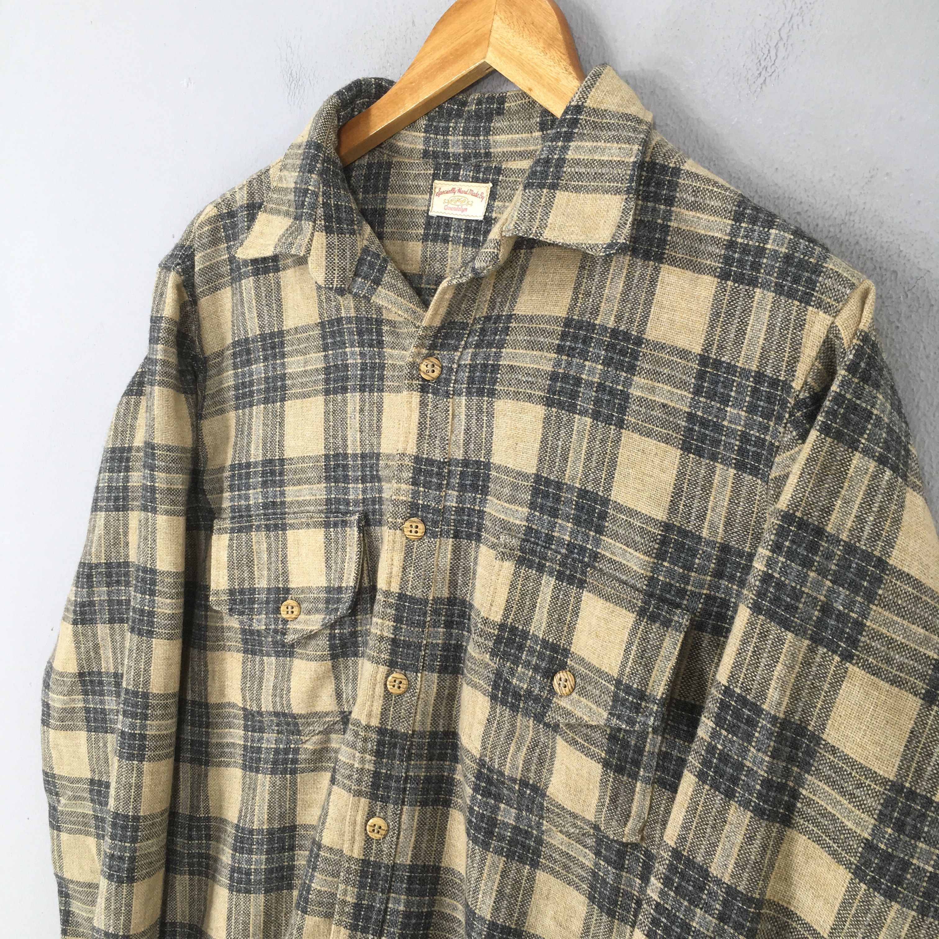 Vintage Vintage 1980s Gwendolyn Plaid Checkered Flannel Shirt Medium Size US M / EU 48-50 / 2 - 3 Thumbnail