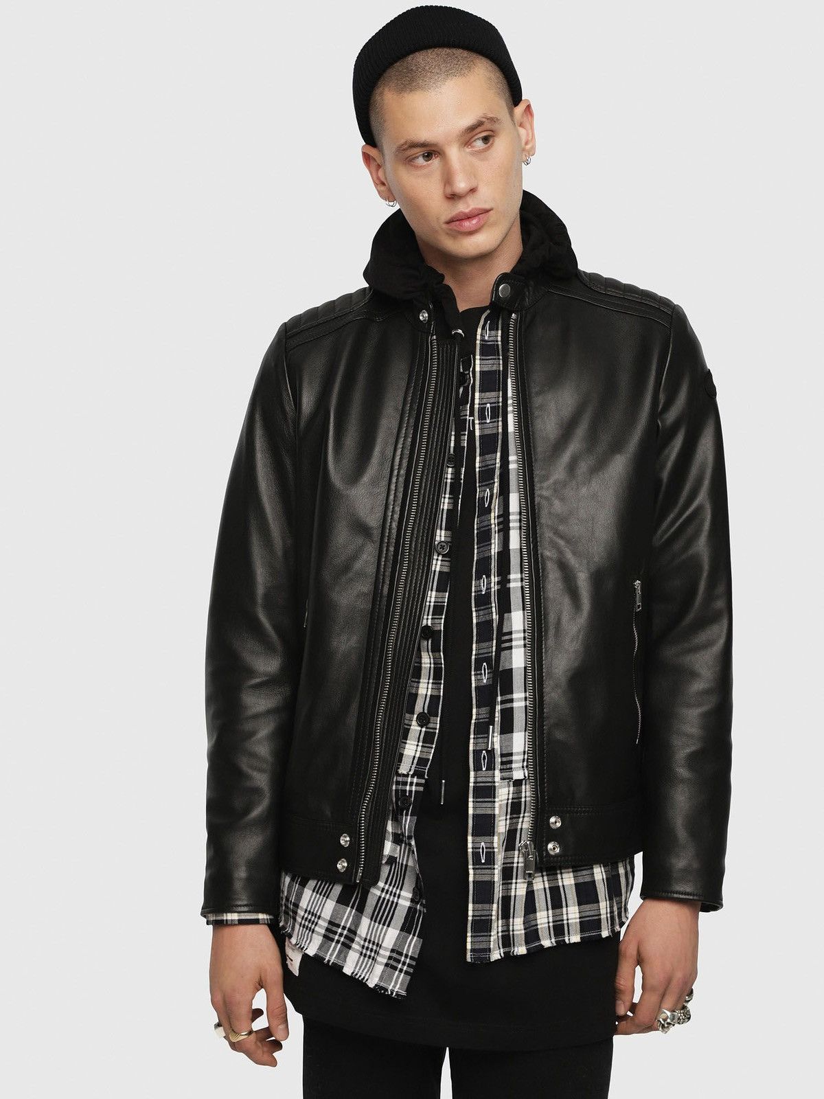 Diesel Diesel L-OCHS leather jacket | Grailed