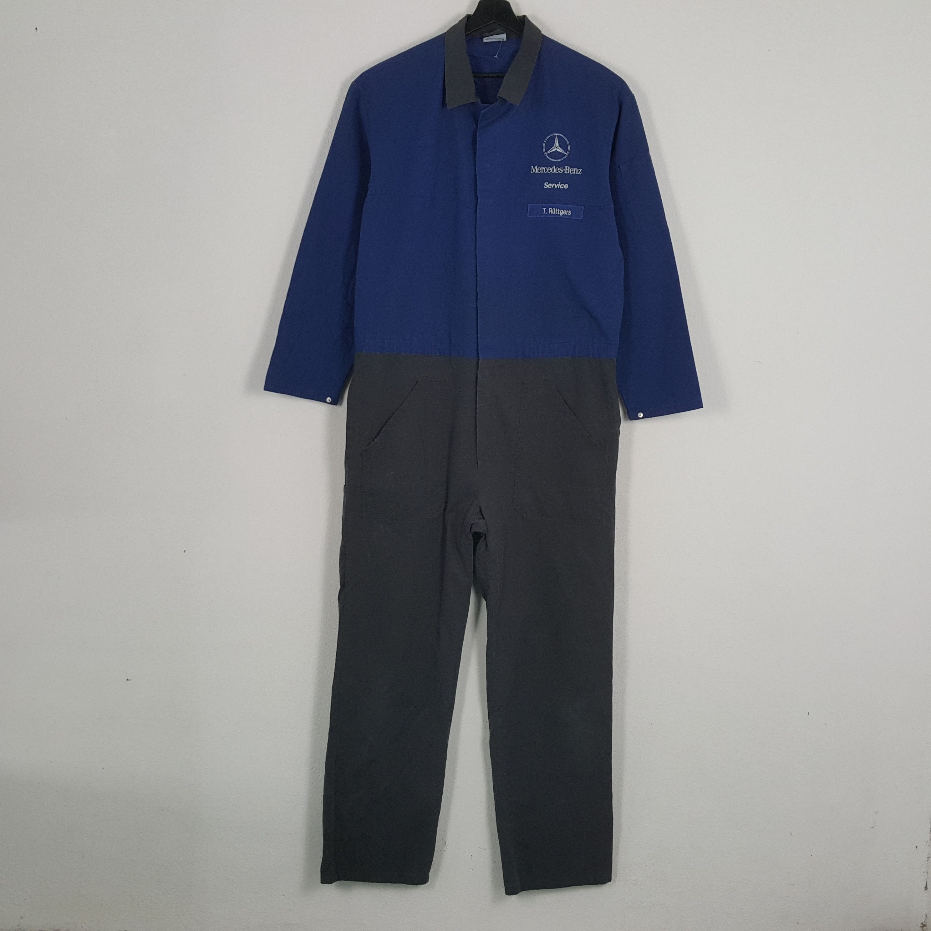 Mercedes-Benz × Vintage MERCEDES BENZ Luxury Motorsports Brand Coverall Jacket Size US L / EU 52-54 / 3 - 1 Thumbnail