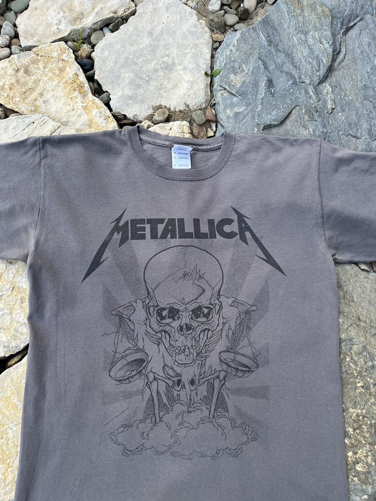 Band Tees × Metallica × Vintage Vintage Metallica pushead boris washed y2k skull tee t-shirt Size US M / EU 48-50 / 2 - 4 Thumbnail